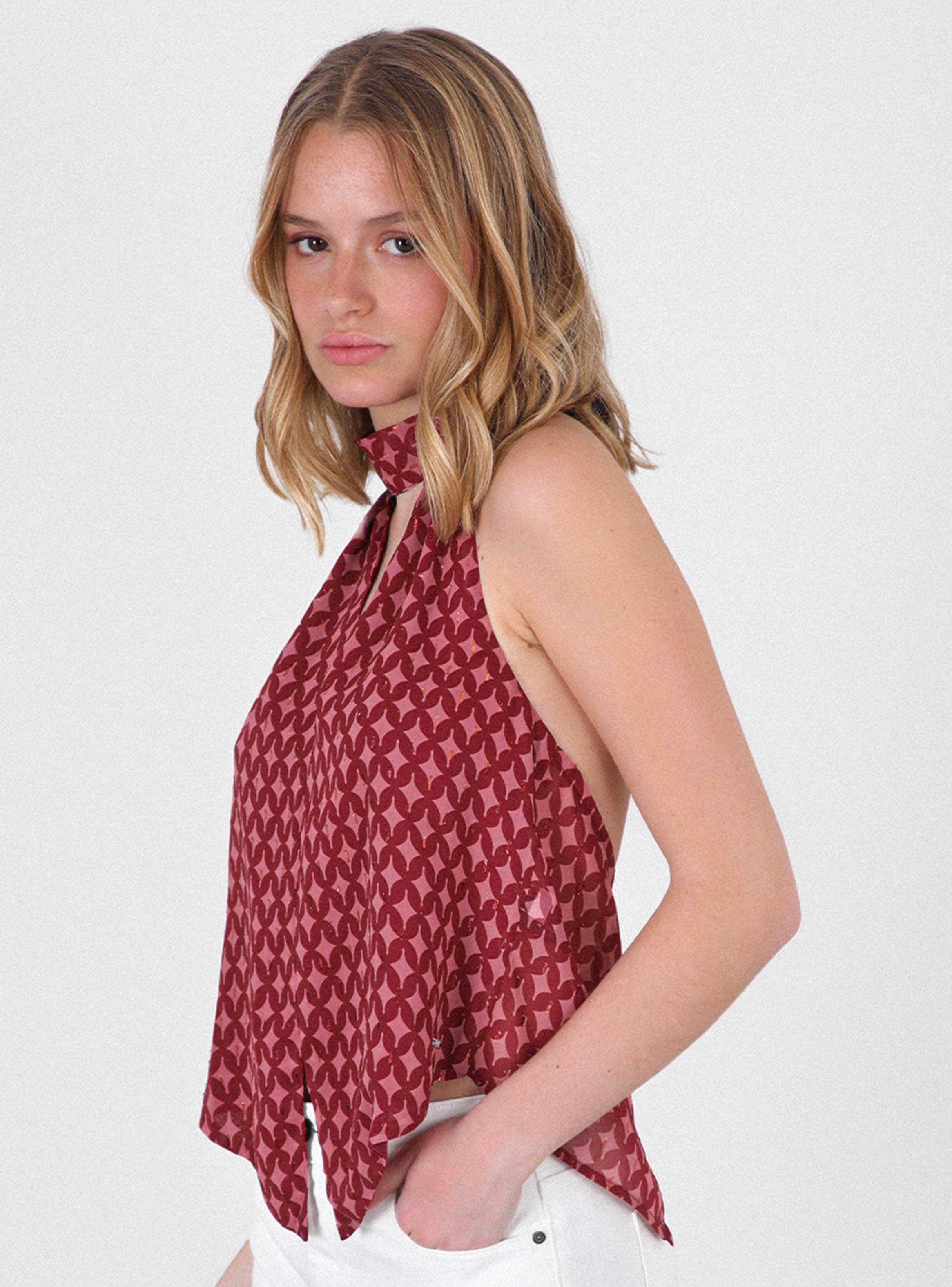 Top Halter Pink-2