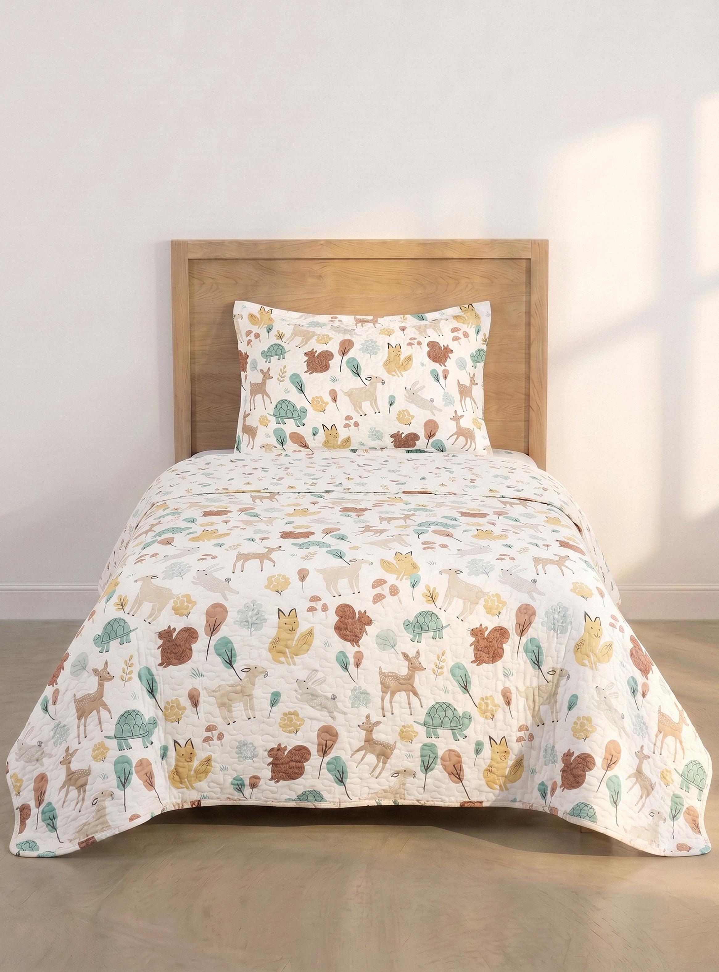 Quilt 1.5 Plazas Diseño Infantil Niño-0
