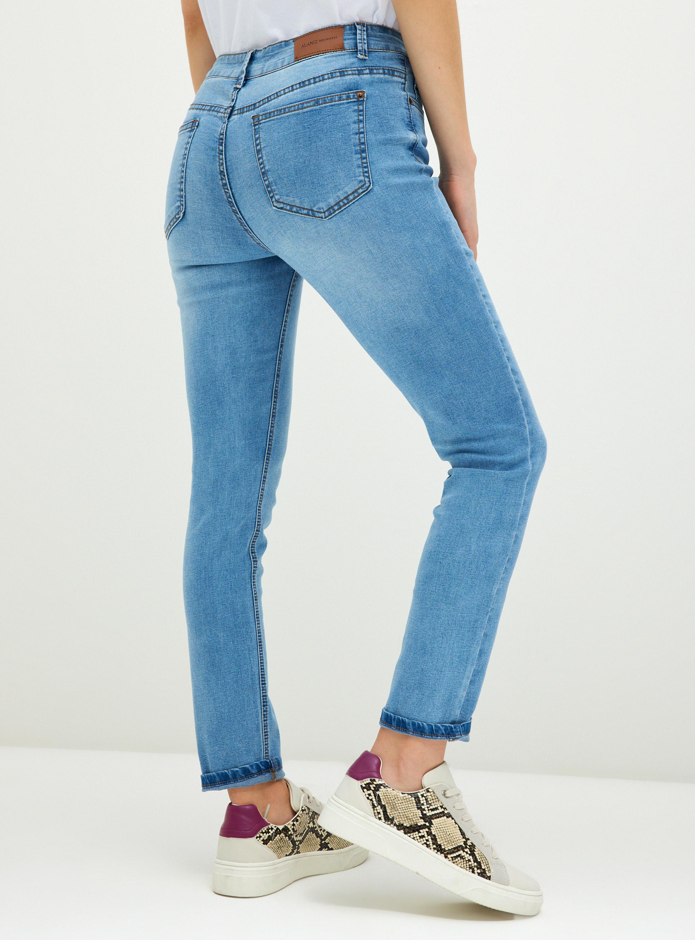 Jeans Básico Skinny Tiro Medio-1
