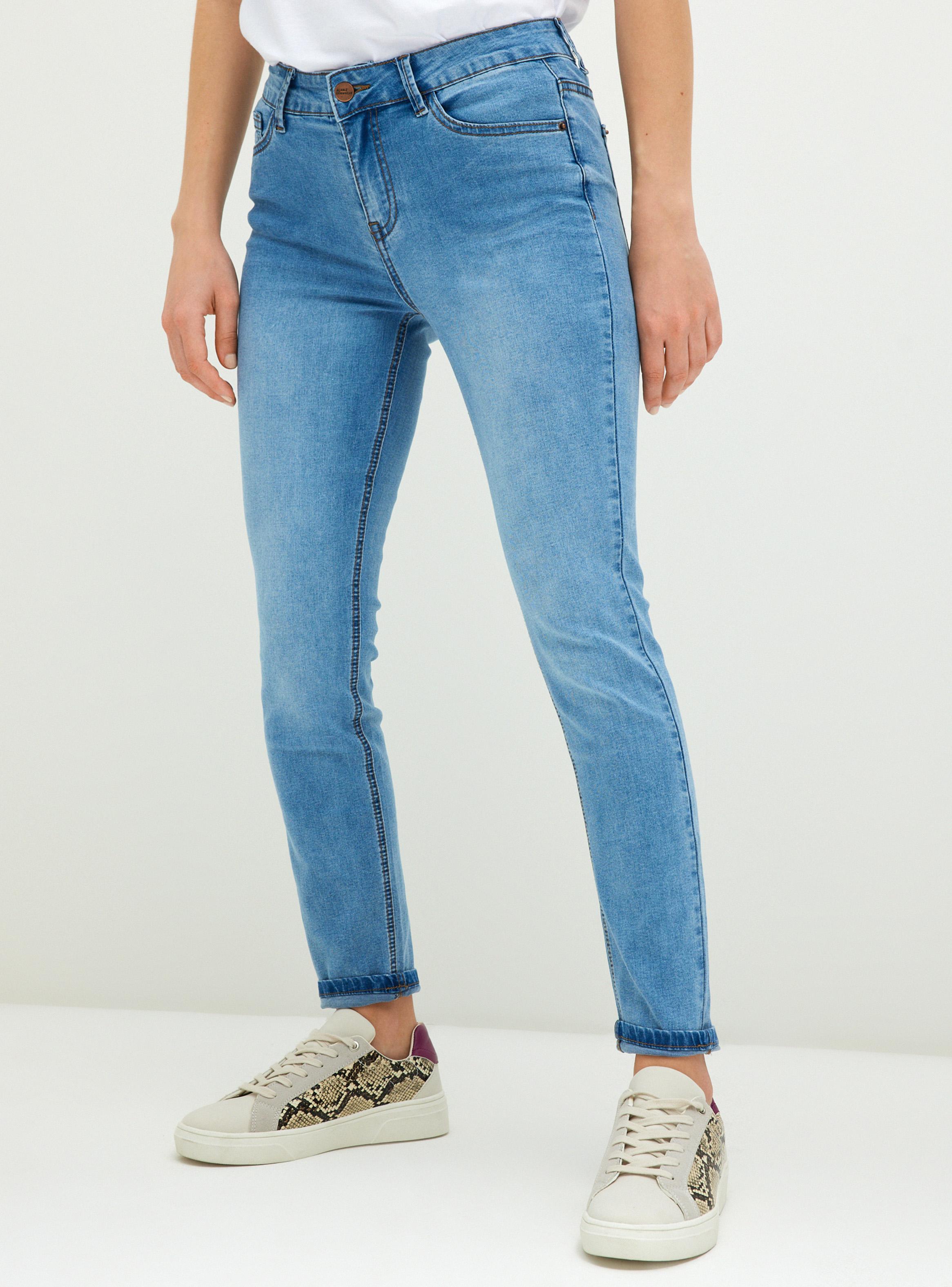 Jeans Básico Skinny Tiro Medio-0