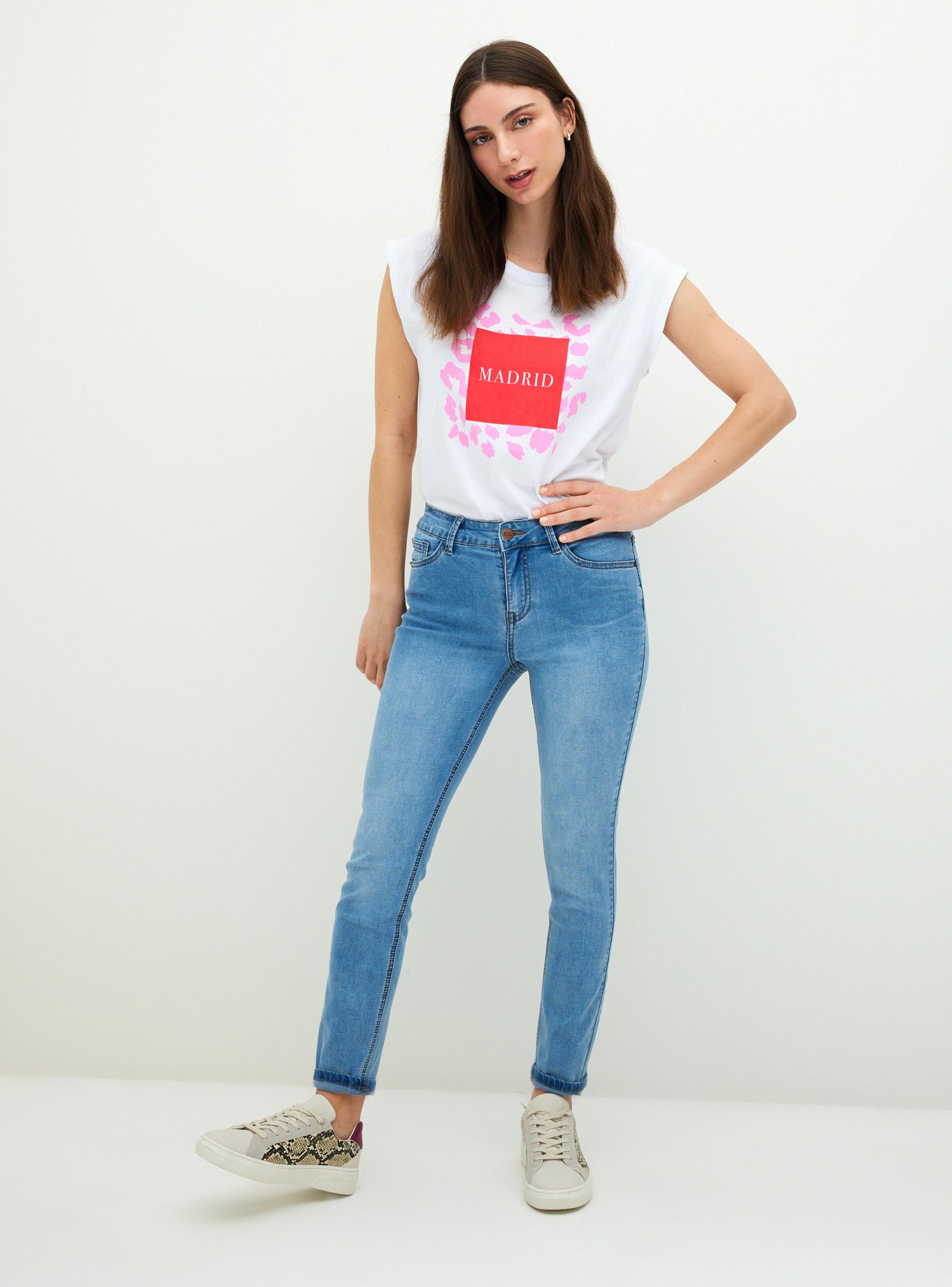 Jeans Básico Skinny Tiro Medio-3