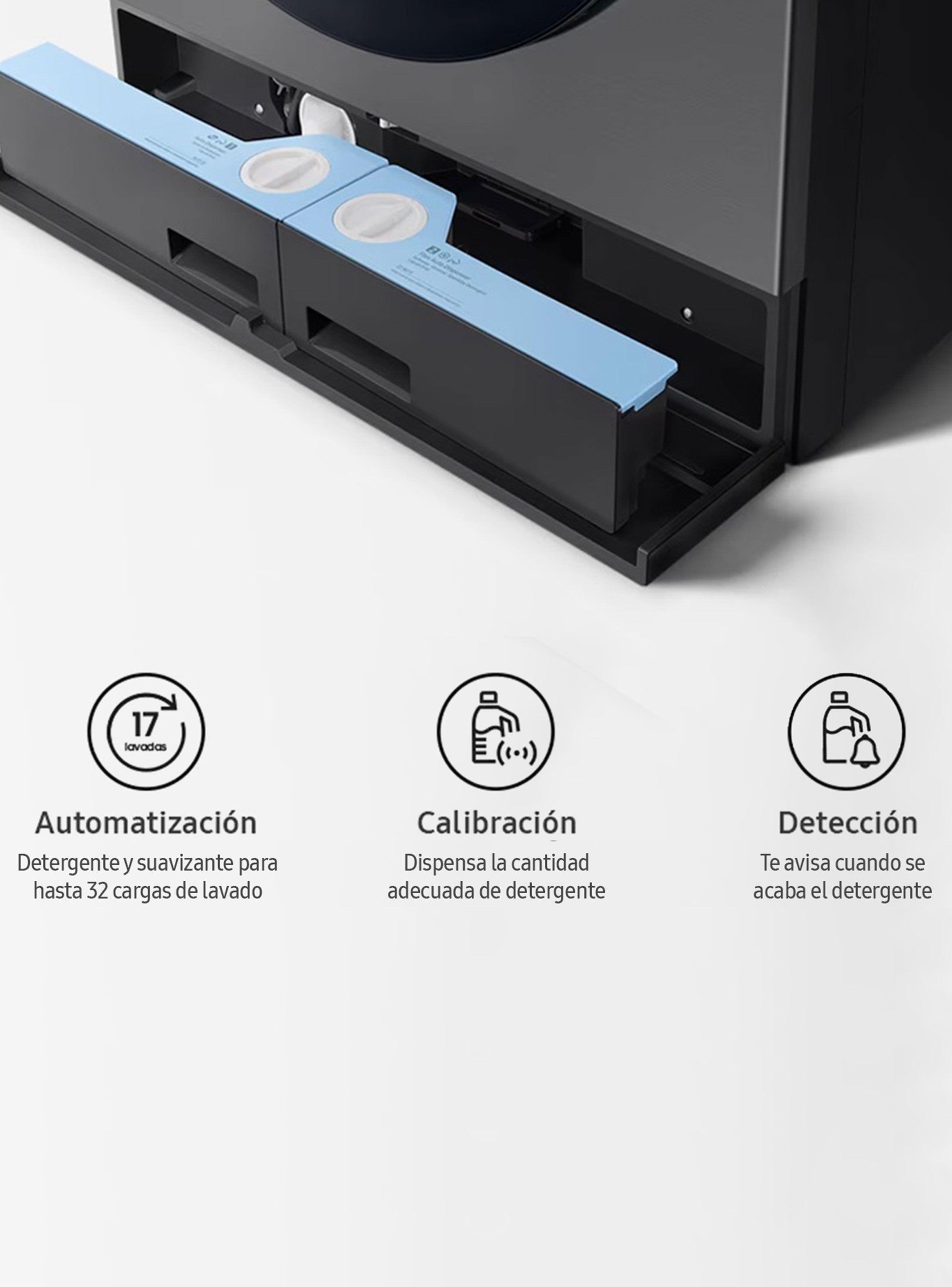 Lavadora-Secadora Frontal 25/15 Kg Bespoke con IA WD25DB8995BZZS-8