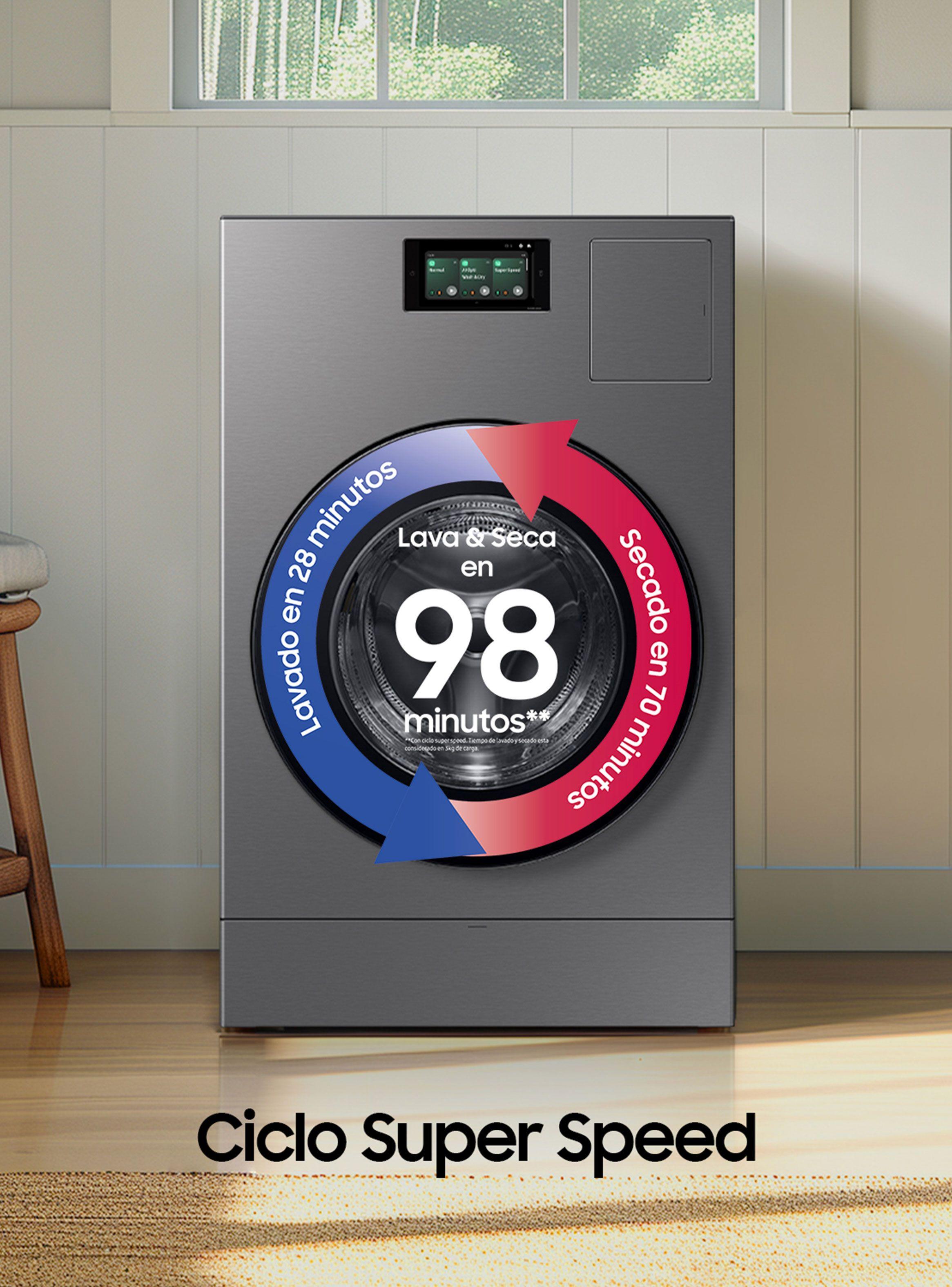 Lavadora-Secadora Frontal 25/15 Kg Bespoke con IA WD25DB8995BZZS-3