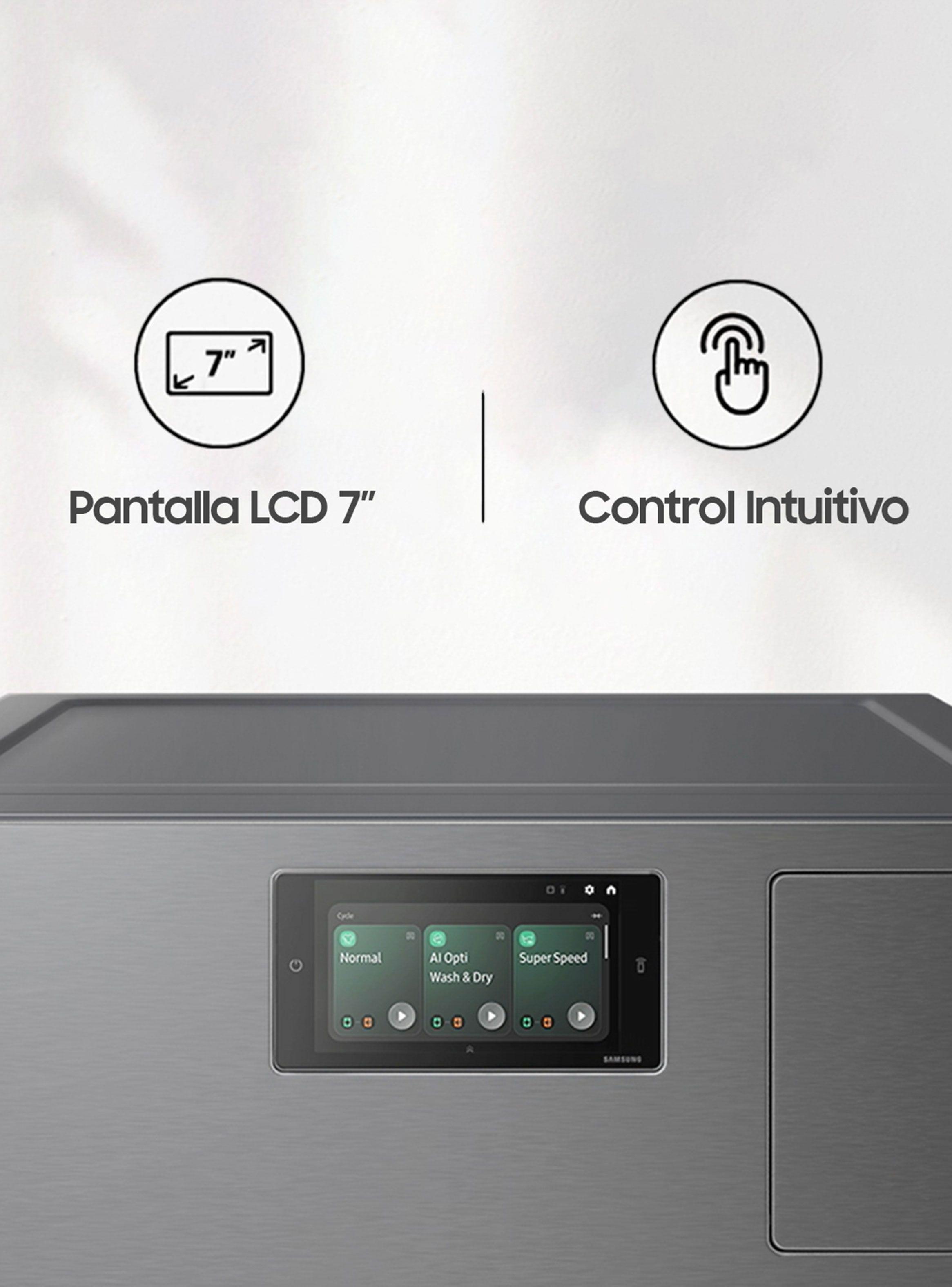 Lavadora-Secadora Frontal 25/15 Kg Bespoke con IA WD25DB8995BZZS-7