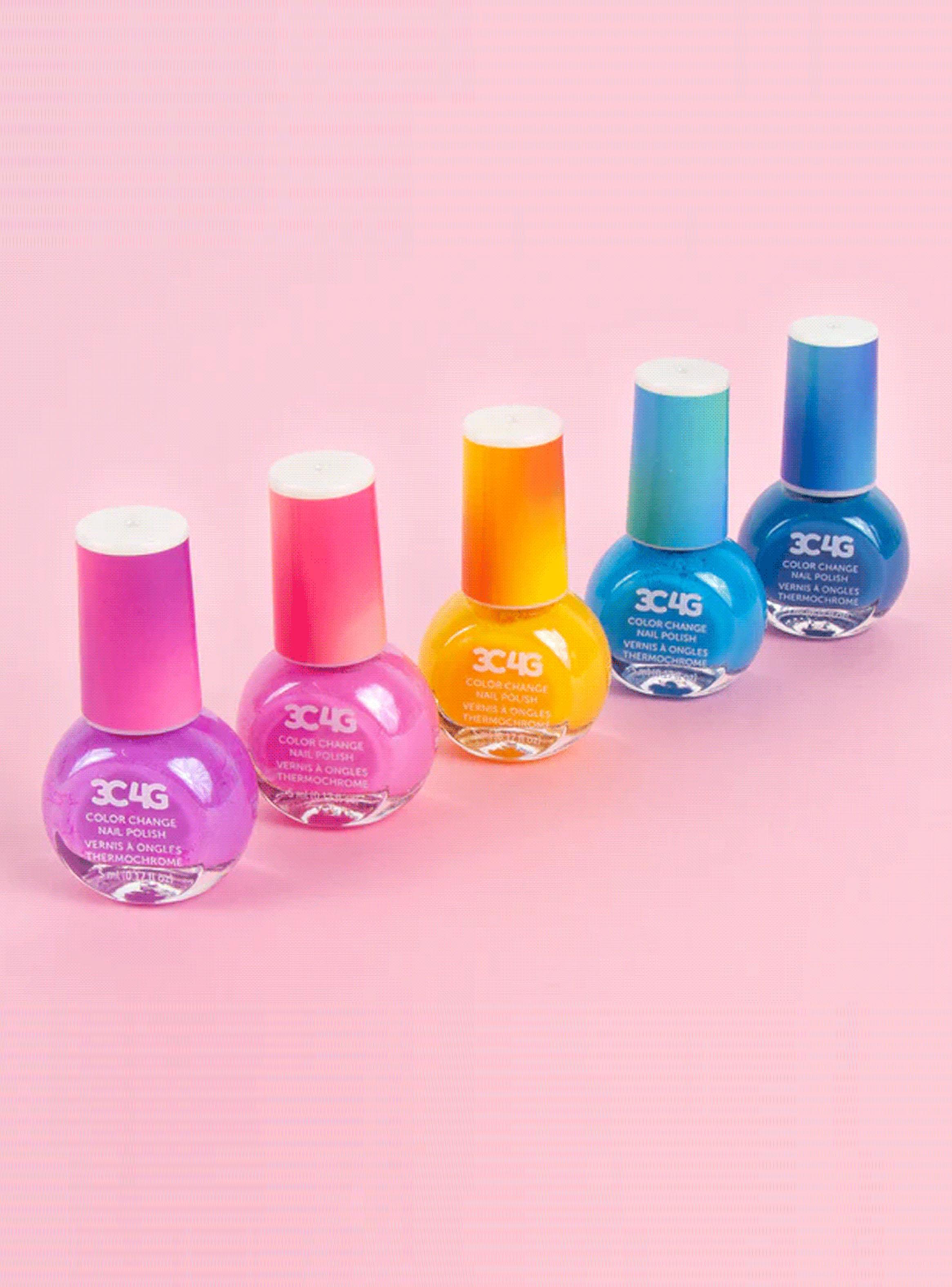 Set de Belleza Niñas 5 Esmaltes de Uñas Cambia de Color-3