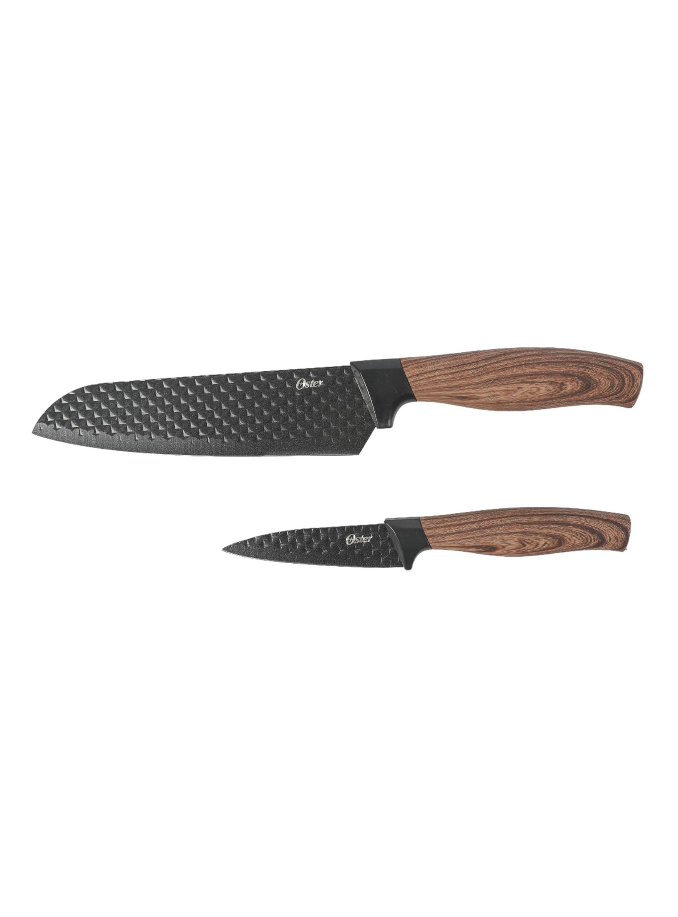 Set de Cuhillos Santoku Negros Gunderson 2 Piezas-2