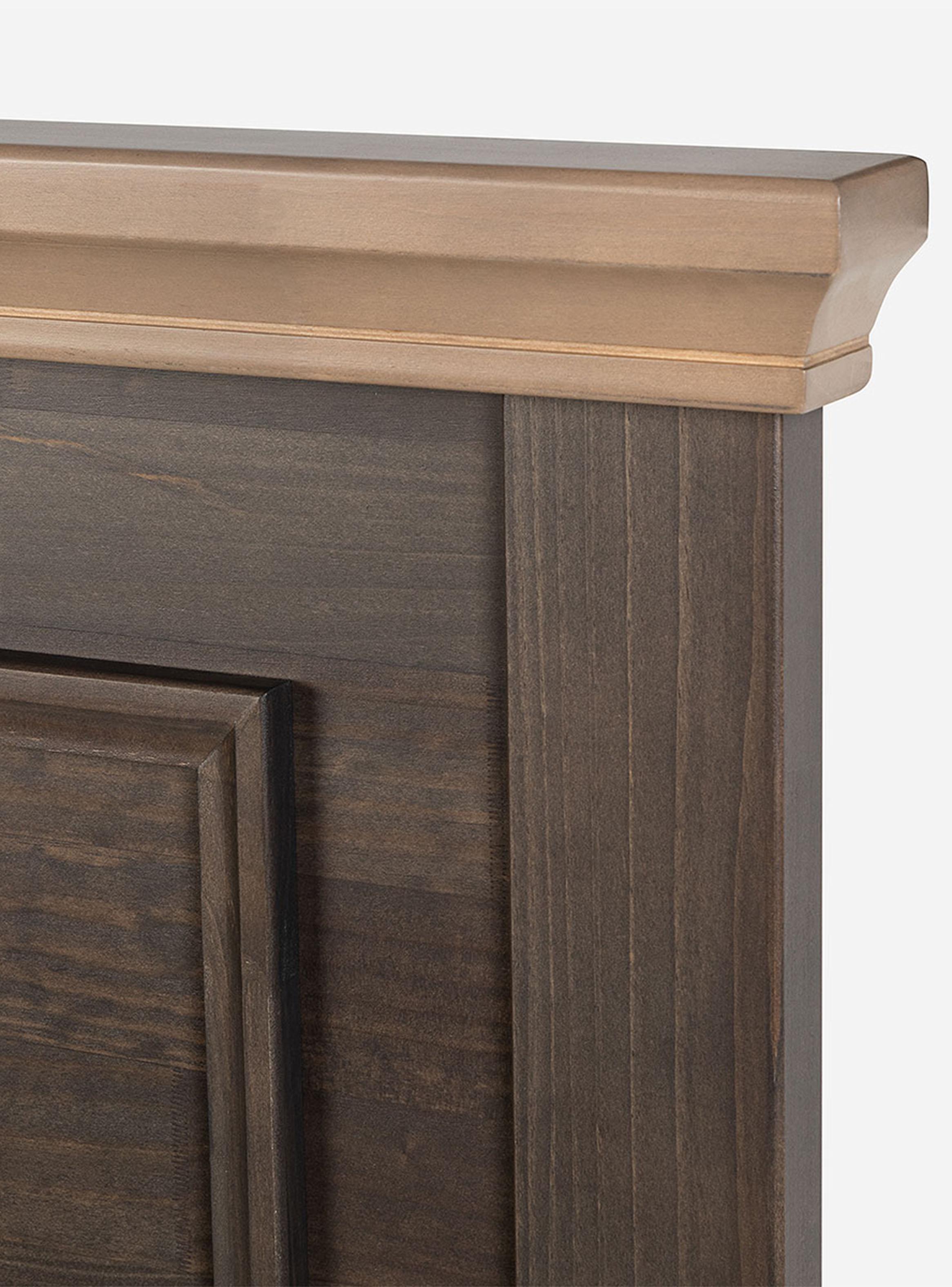 Cama Europea New Style 6 2 Plazas Base Dividida + Set de Muebles Anna-5