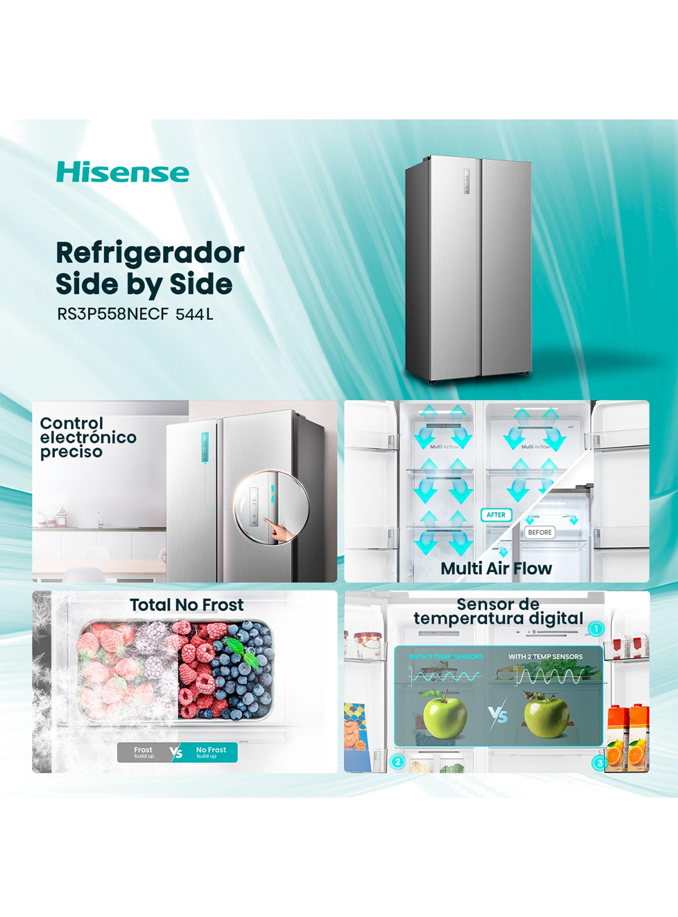 Refrigerador Side by Side No Frost 544 Litros RS3P558NECF Inox-8