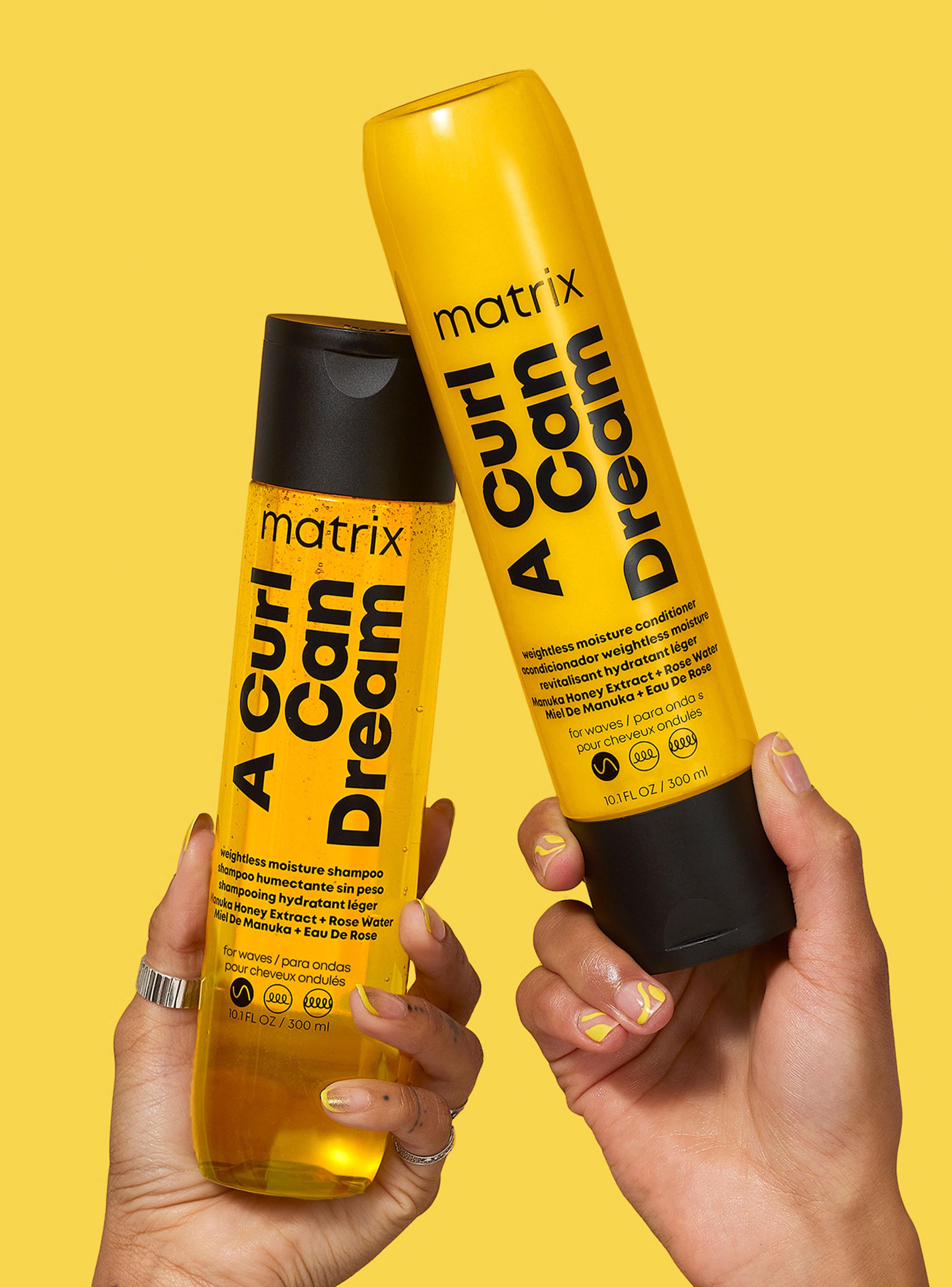 Set Shampoo 300ml + Acondicionador 300ml Hidratante Ligero Cabello Ondulado A Curl Can Dream-4