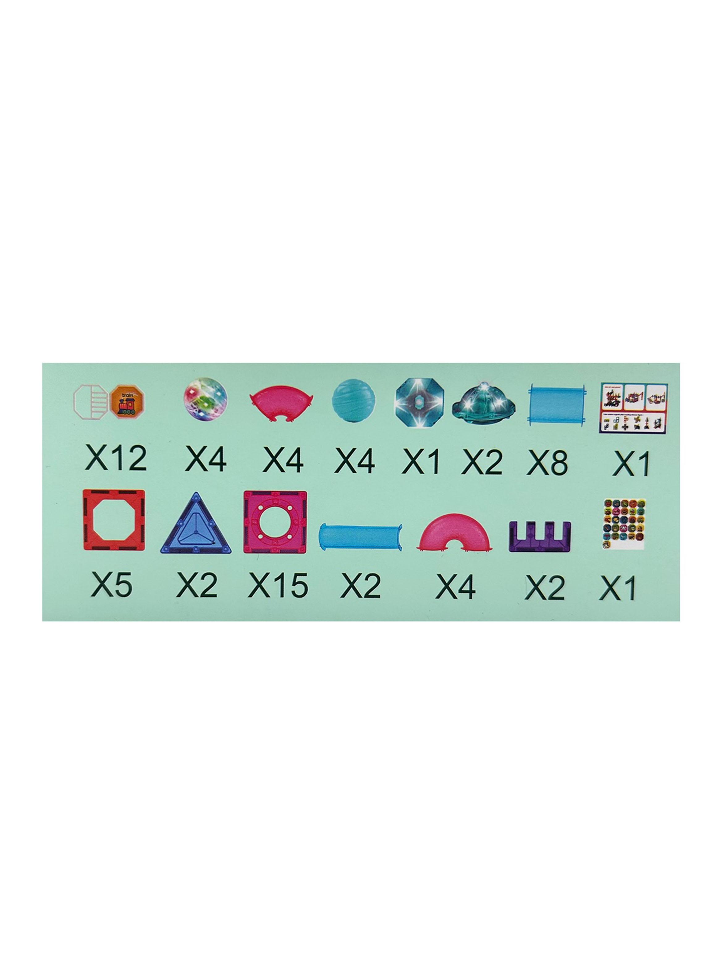 Juego de Creación y Diseño Magnético Luminoso 65 Piezas-2