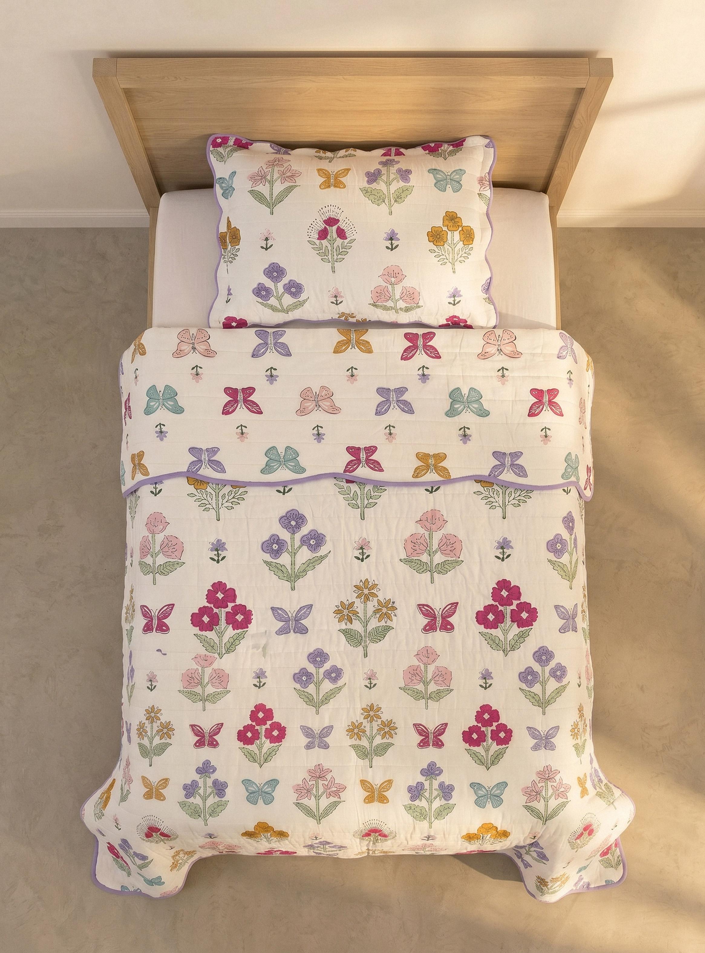 Quilt 1.5 Plazas Diseño Infantil Niña-2