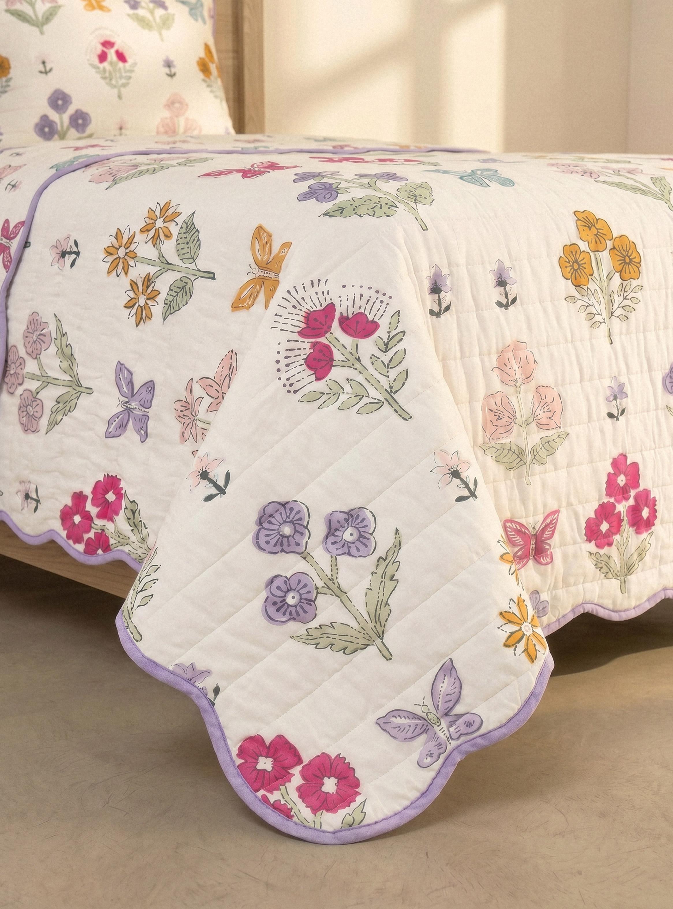 Quilt 1.5 Plazas Diseño Infantil Niña-3