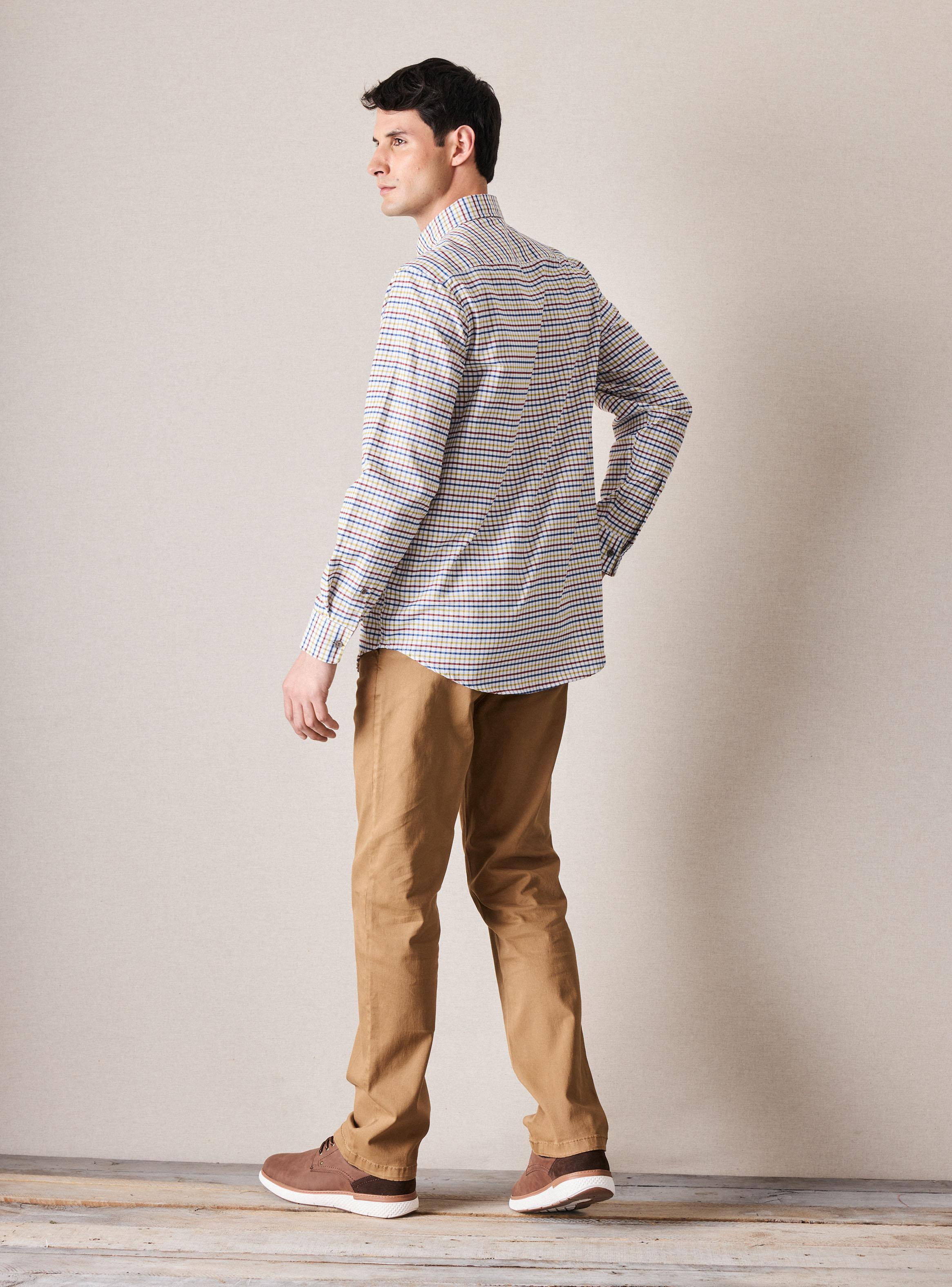 Camisa Manga Larga Semi Oxford-5