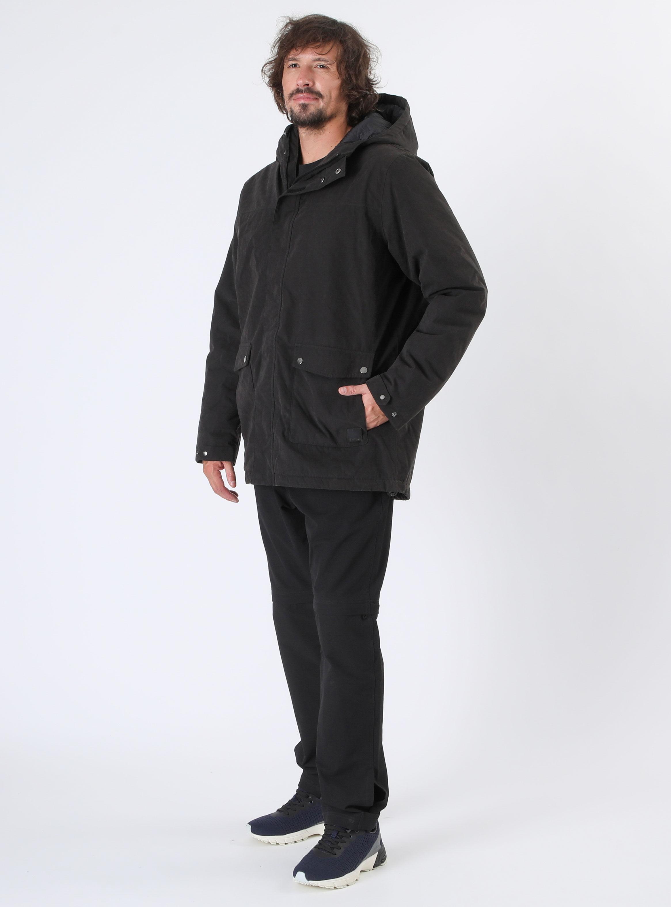 Chaqueta con Bolsillo Larga Impermeable-3