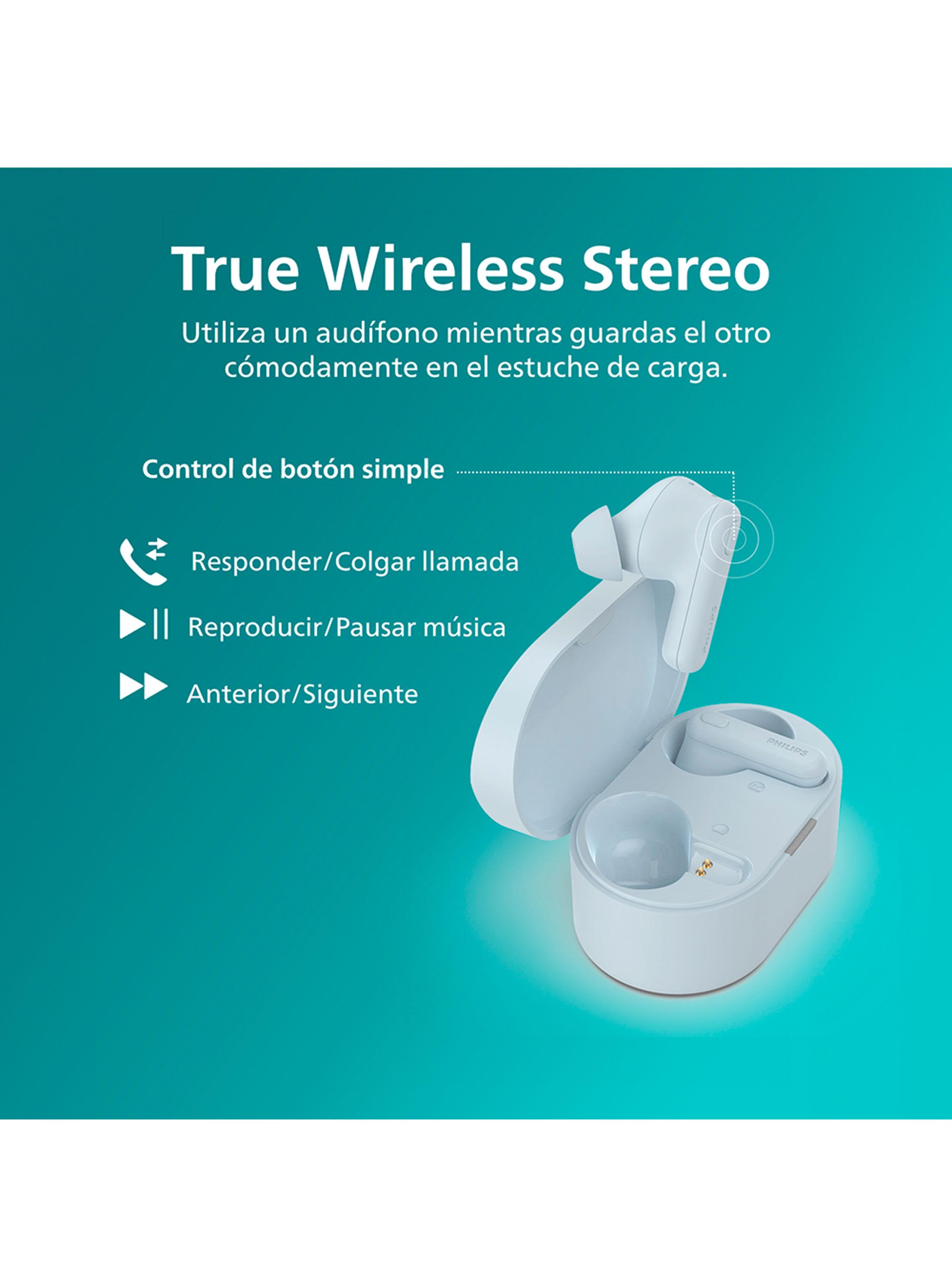 Audífonos Bluetooth TAT1108 TWS Celeste-3