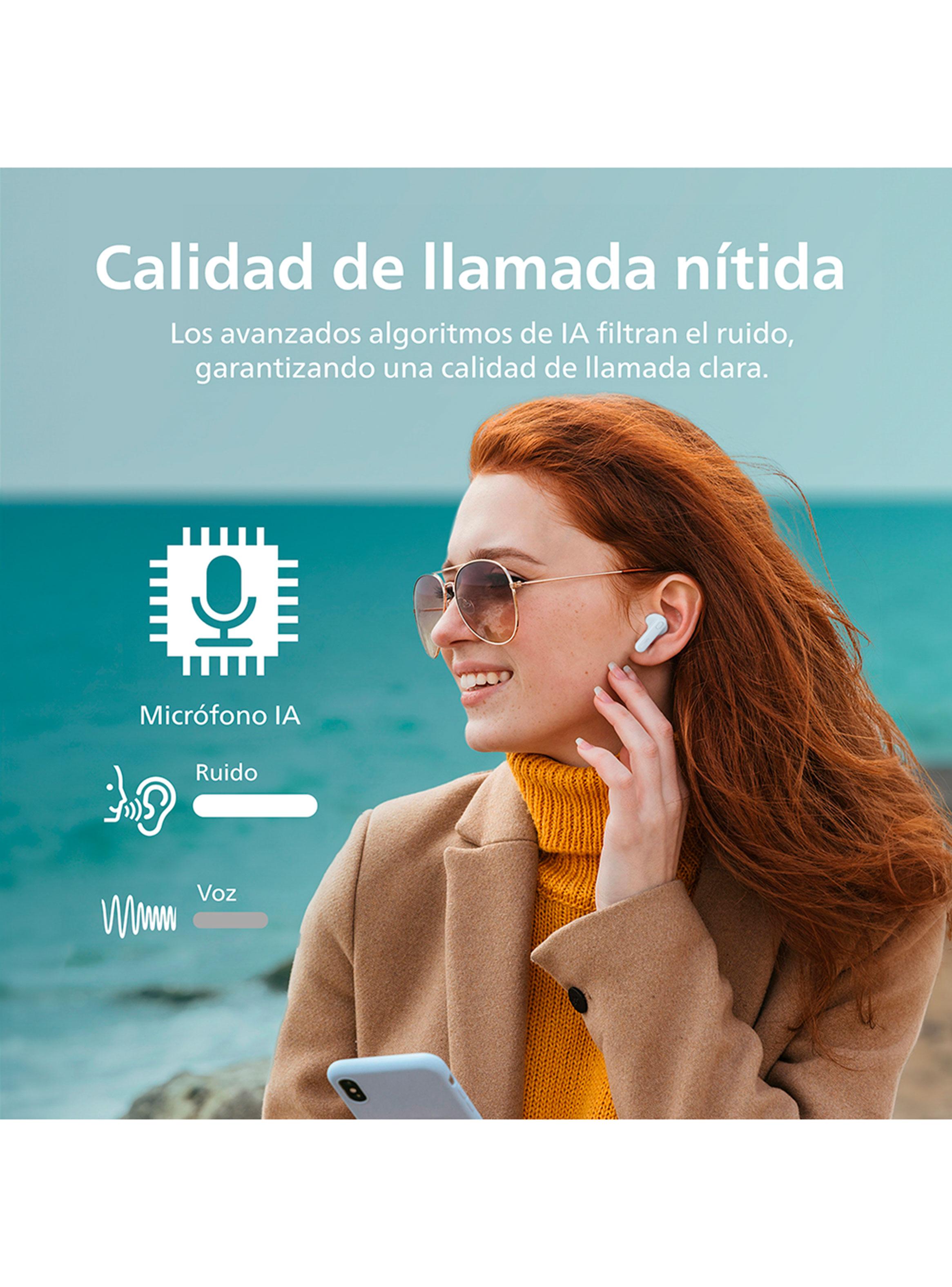 Audífonos Bluetooth TAT1108 TWS Celeste-6