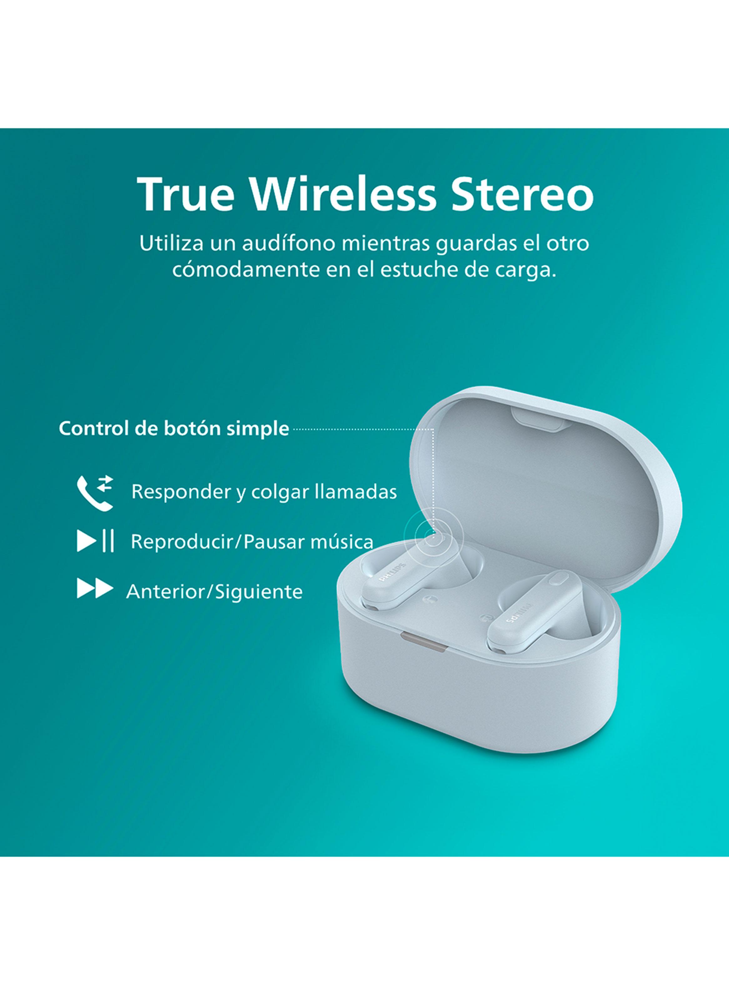 Audífonos Bluetooth TAT1138 TWS Celeste-3