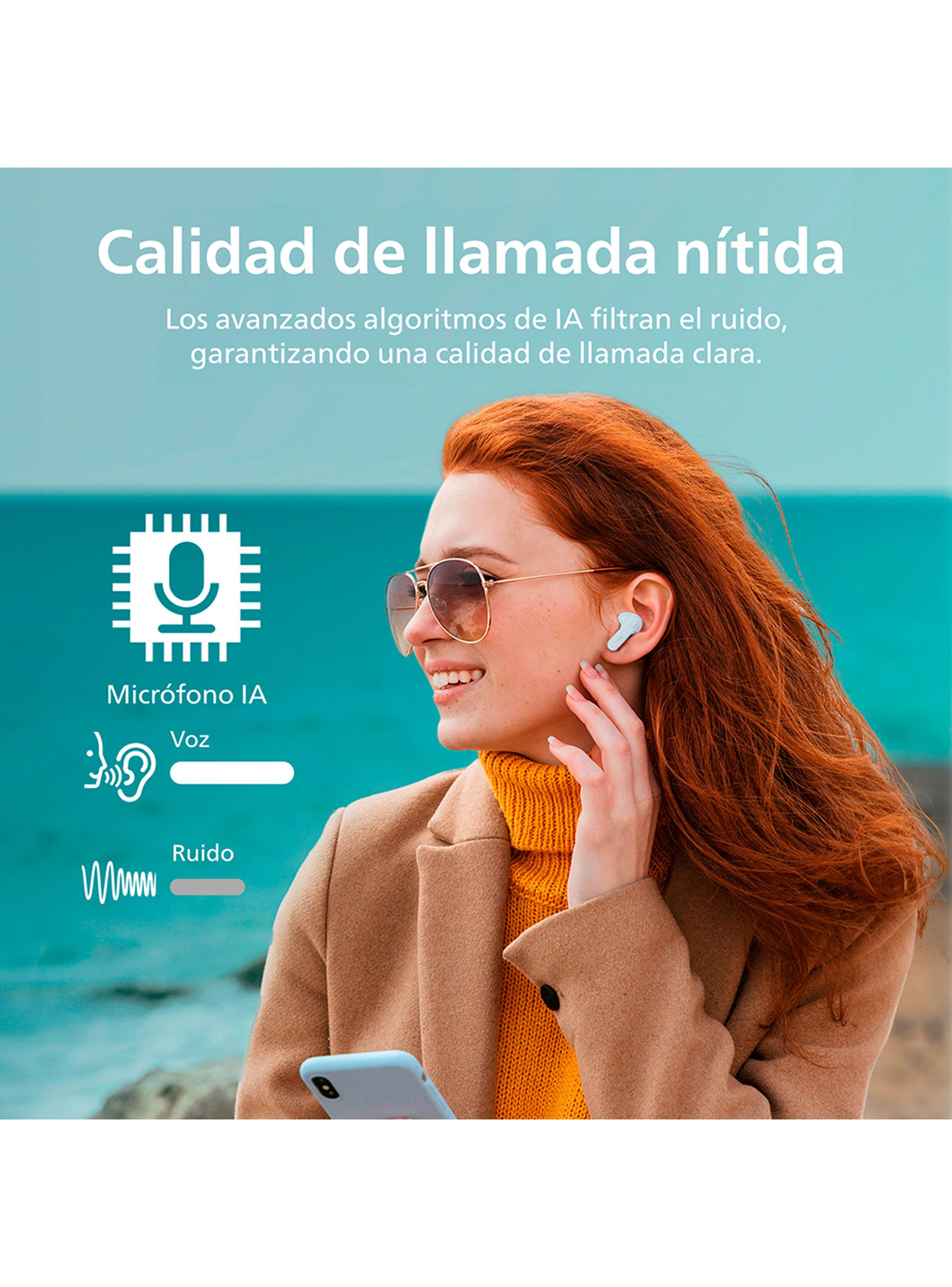 Audífonos Bluetooth TAT1138 TWS Celeste-6