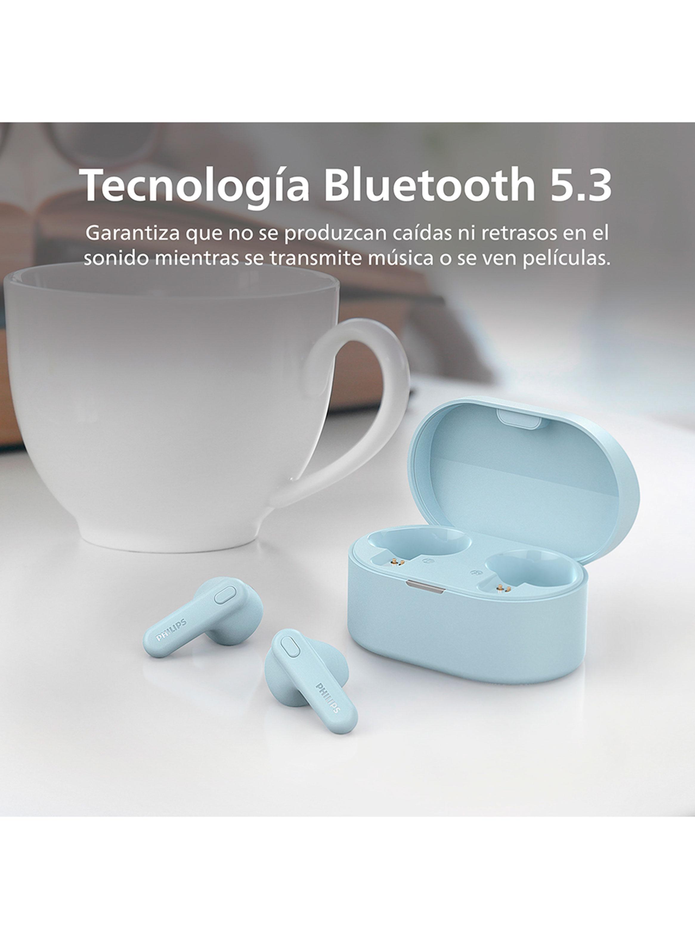 Audífonos Bluetooth TAT1138 TWS Celeste-4