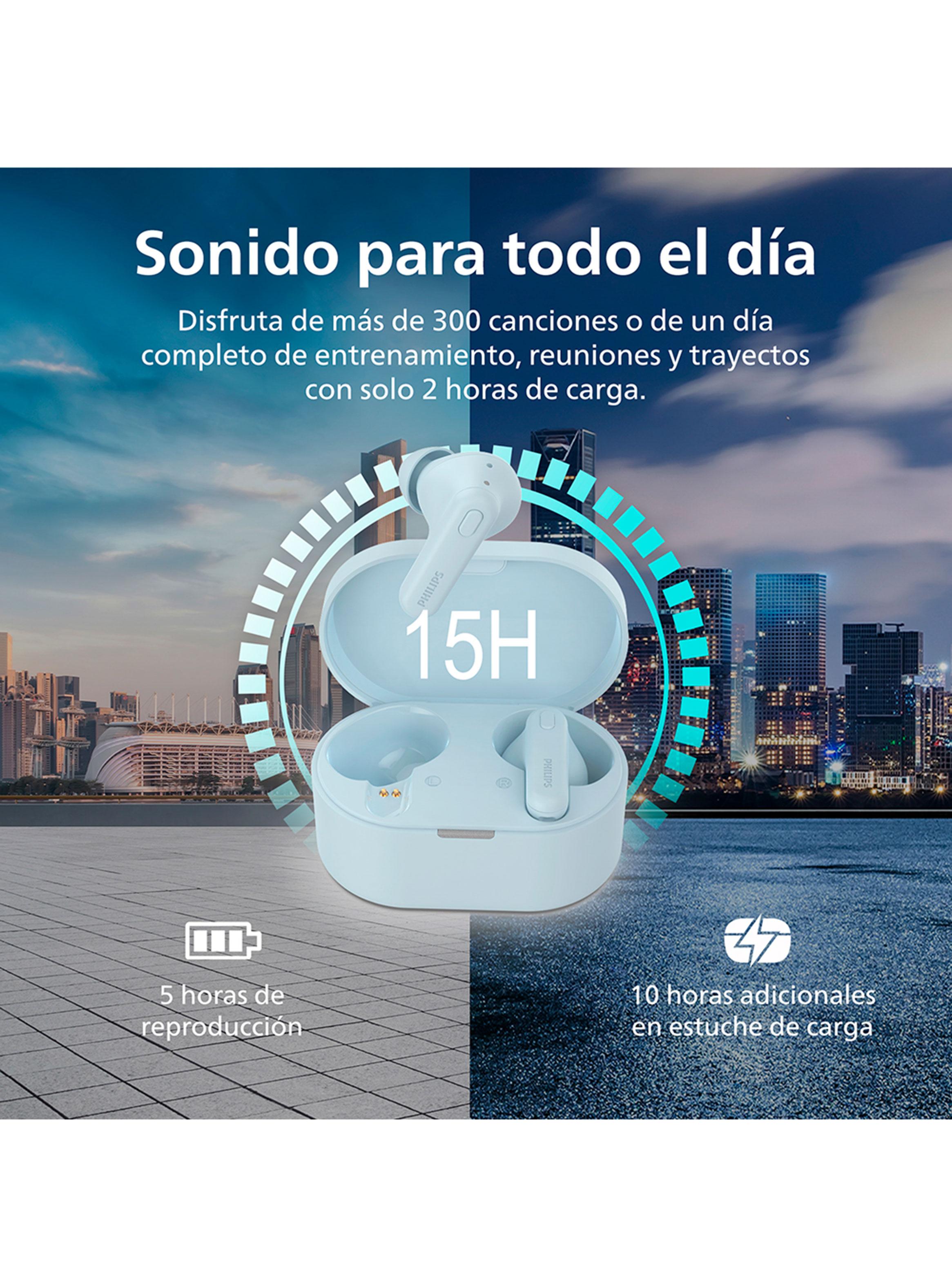 Audífonos Bluetooth TAT1138 TWS Celeste-5