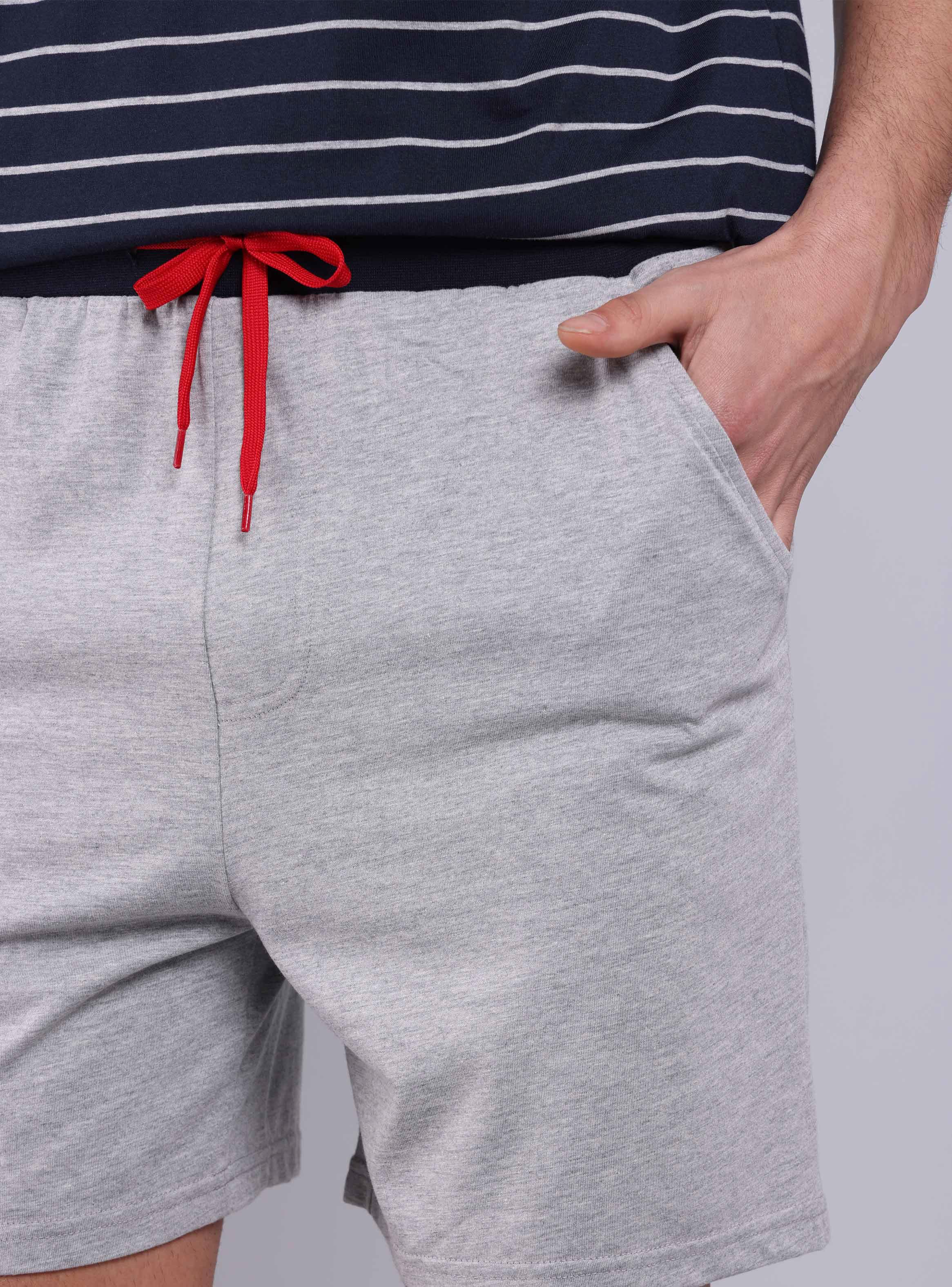 Pijama Corto Navy 2 Piezas-3