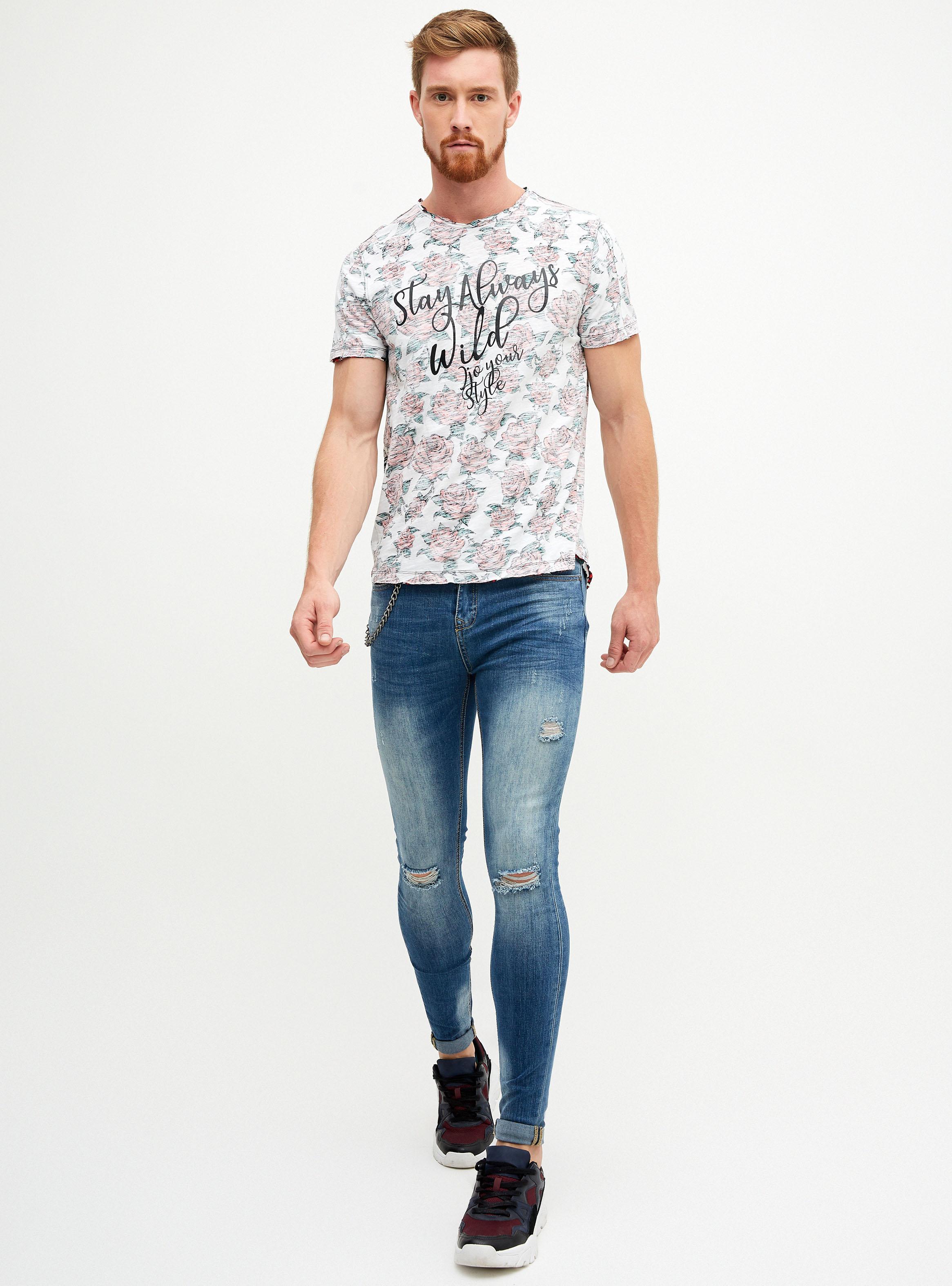 Polera Manga Corta Wild Estampado JJO-3