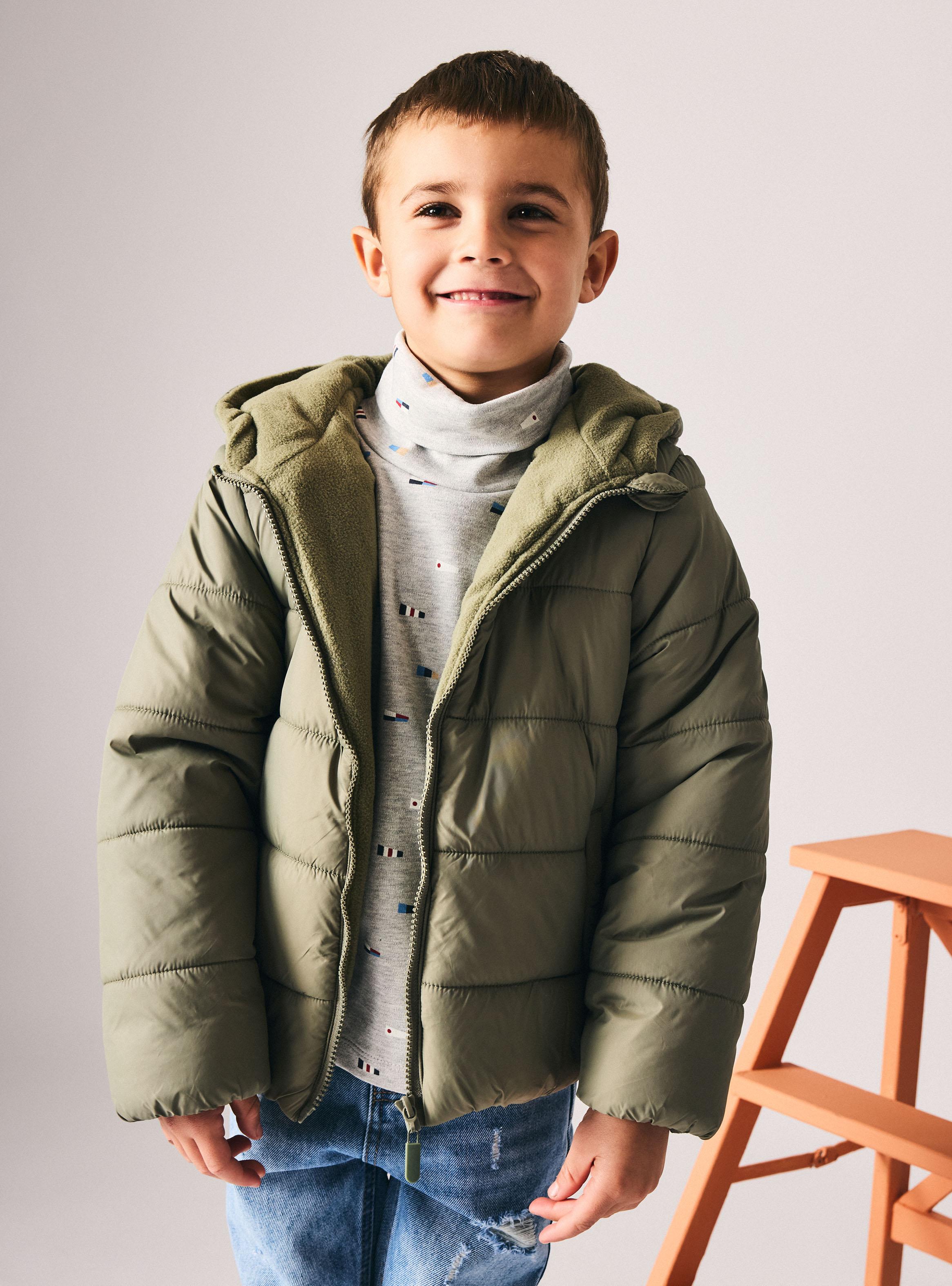 Parka Básica con Forrado Micropolar-3