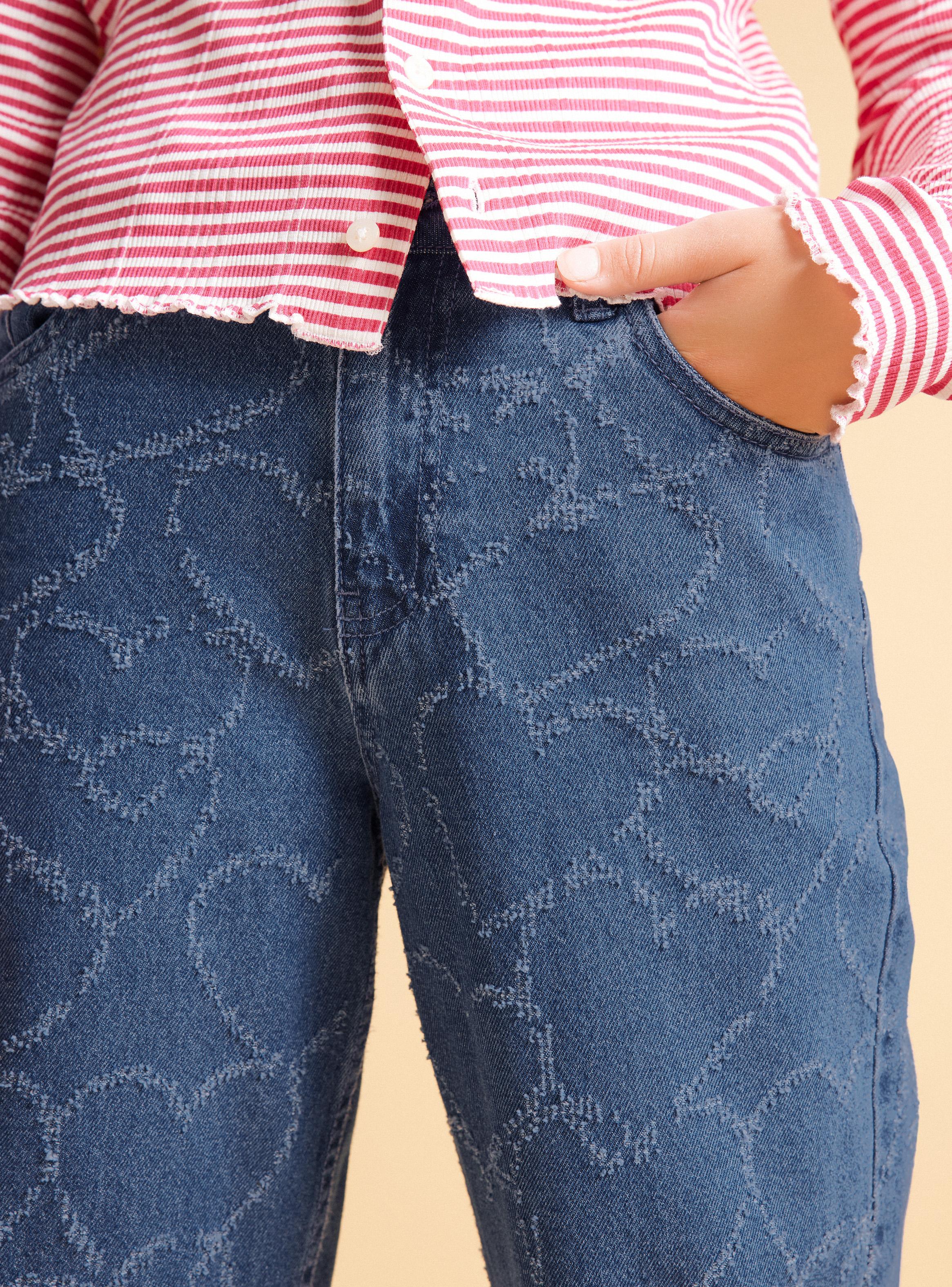 Jeans con Laser Print-4