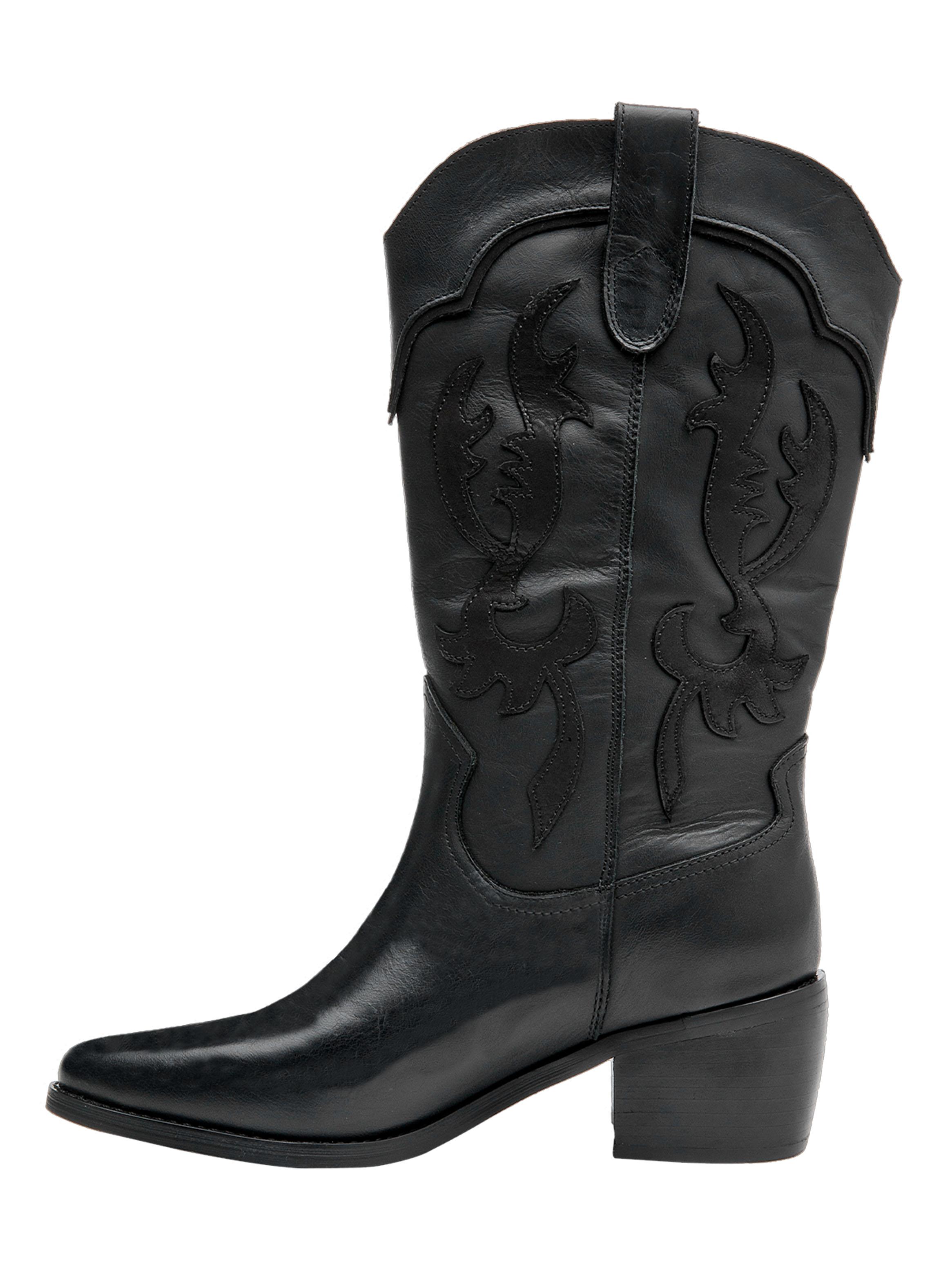 Bota Cuero L207 Western Mujer-2