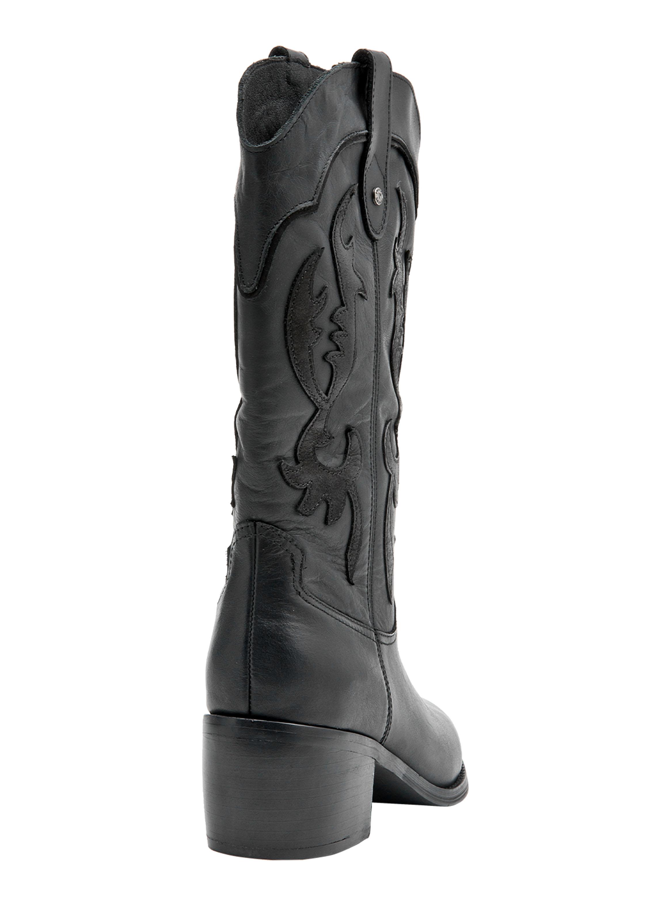 Bota Cuero L207 Western Mujer-4