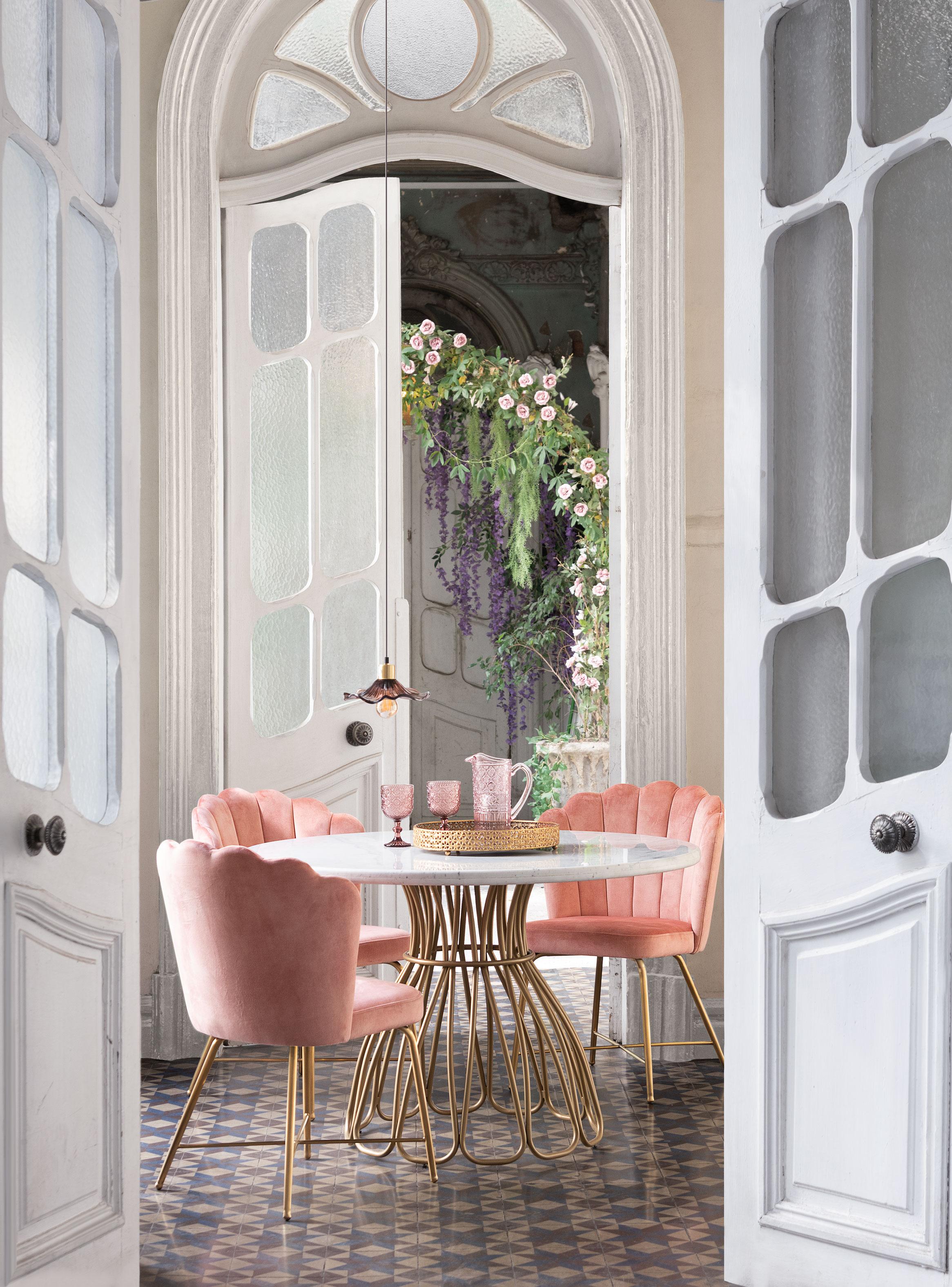Mesa Comedor Belleza Redonda 120x78 cm-5