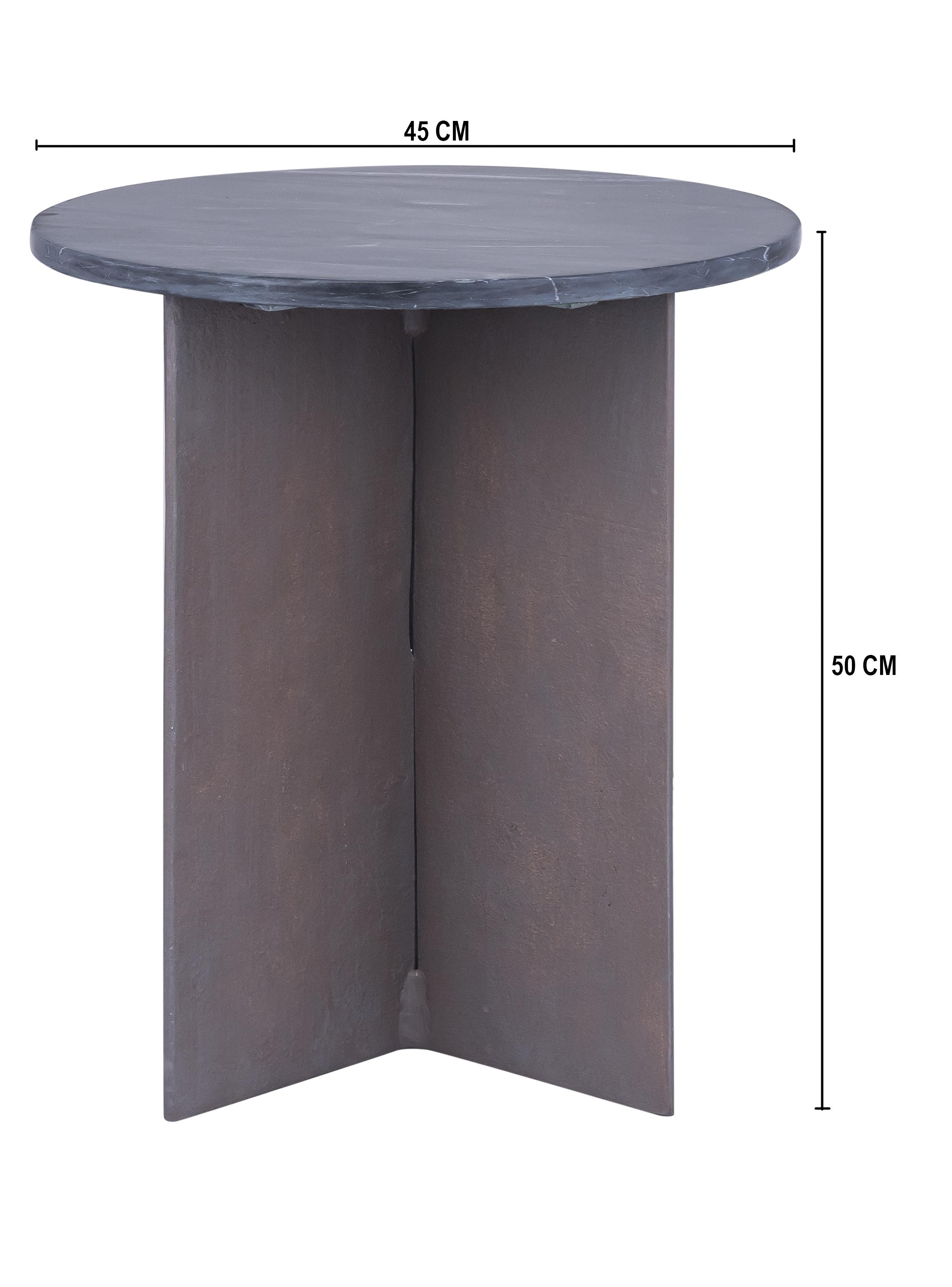 Mesa Lateral Hudson Redonda 50 cm-1
