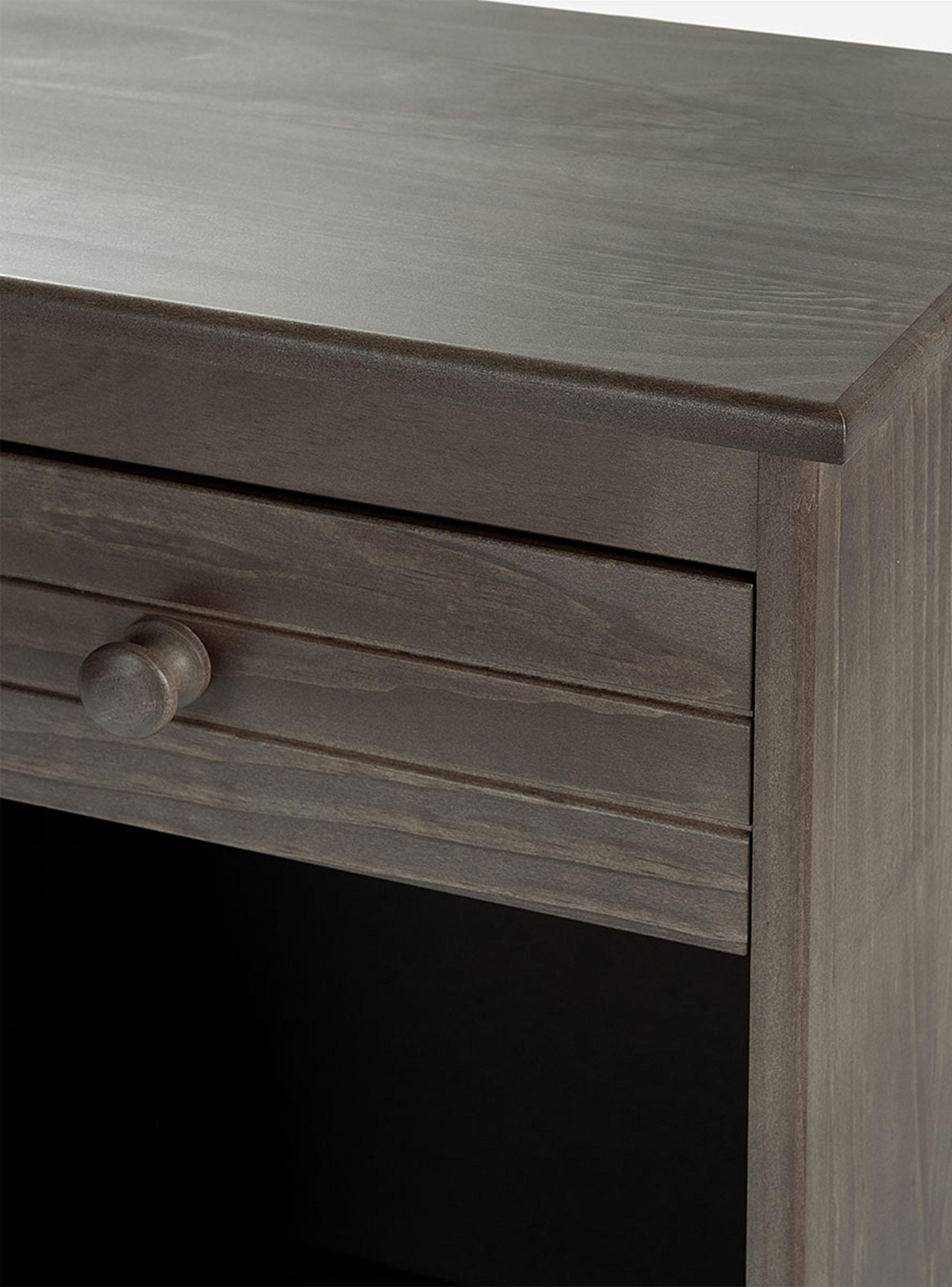 Cama Europea New Style 4 Plus Base Dividida 2 Plazas + Set Muebles Lucio grafito-4