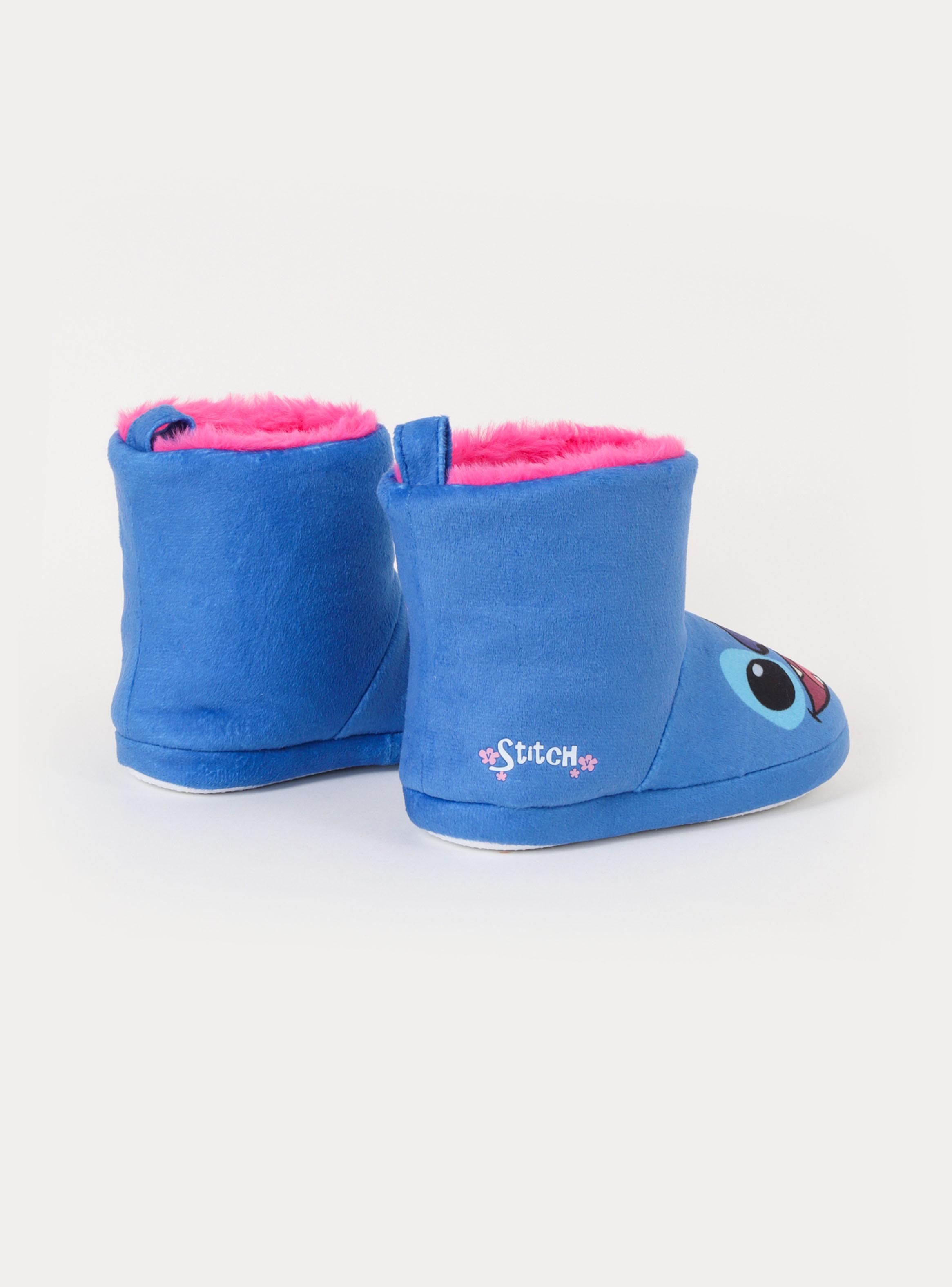 Pantufla con Pelo Tipo Bota Stitch Niña-2
