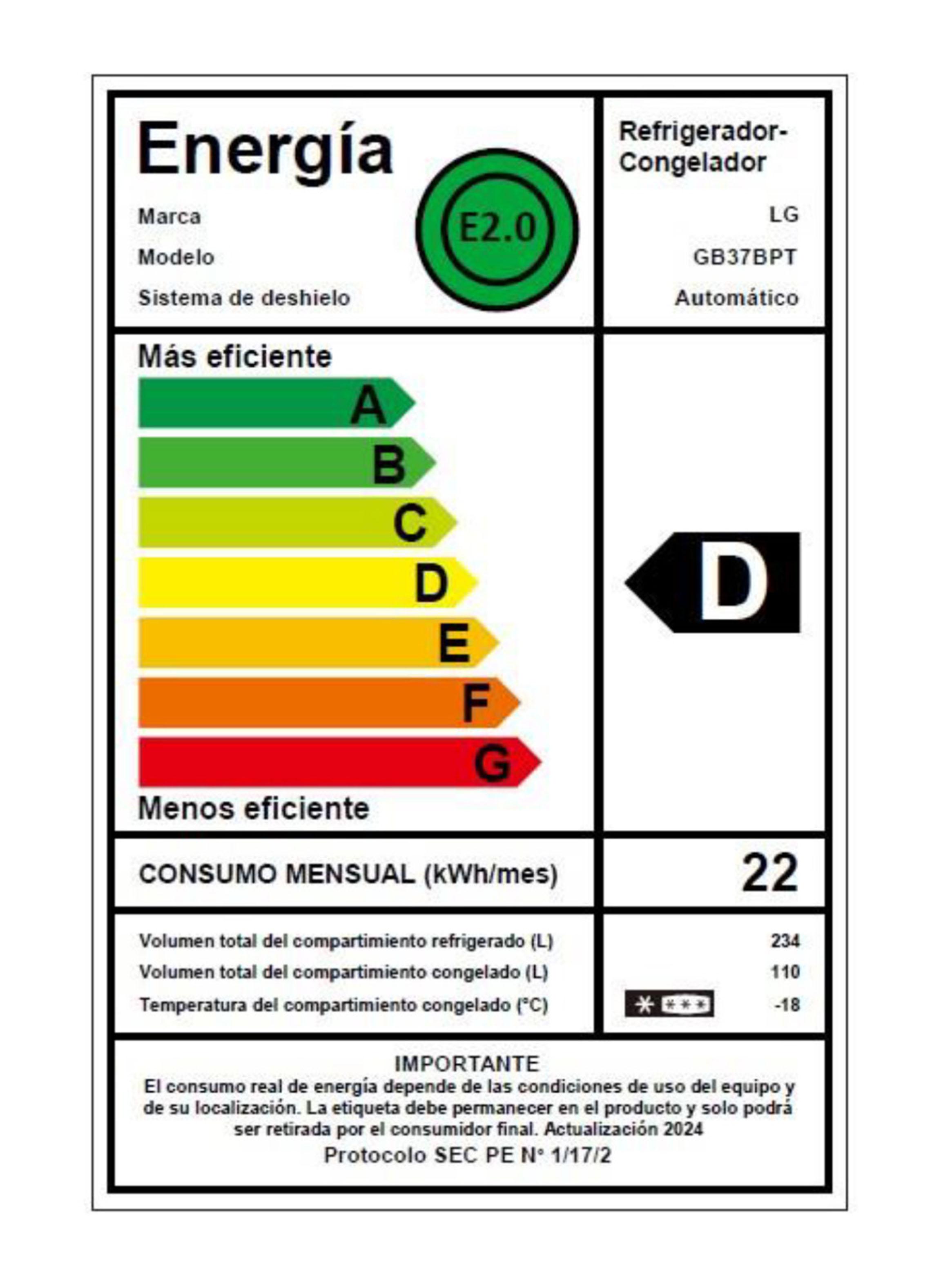 Refrigerador Bottom Freezer No Frost 344 Litros GB37BPT-8