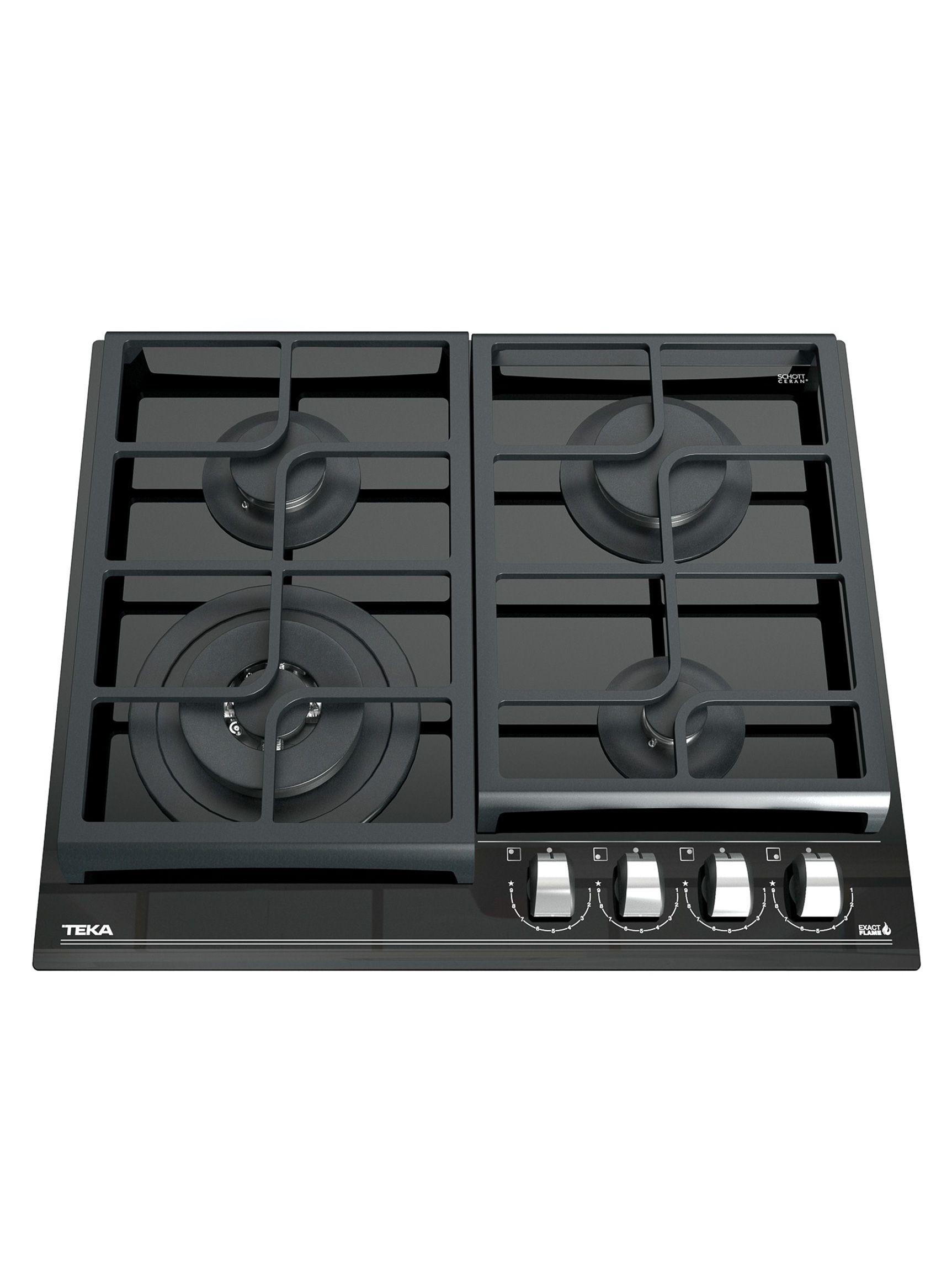 Encimera a Gas Teka Cristalgas 4 Quemadores GZC 64320 XBB-2