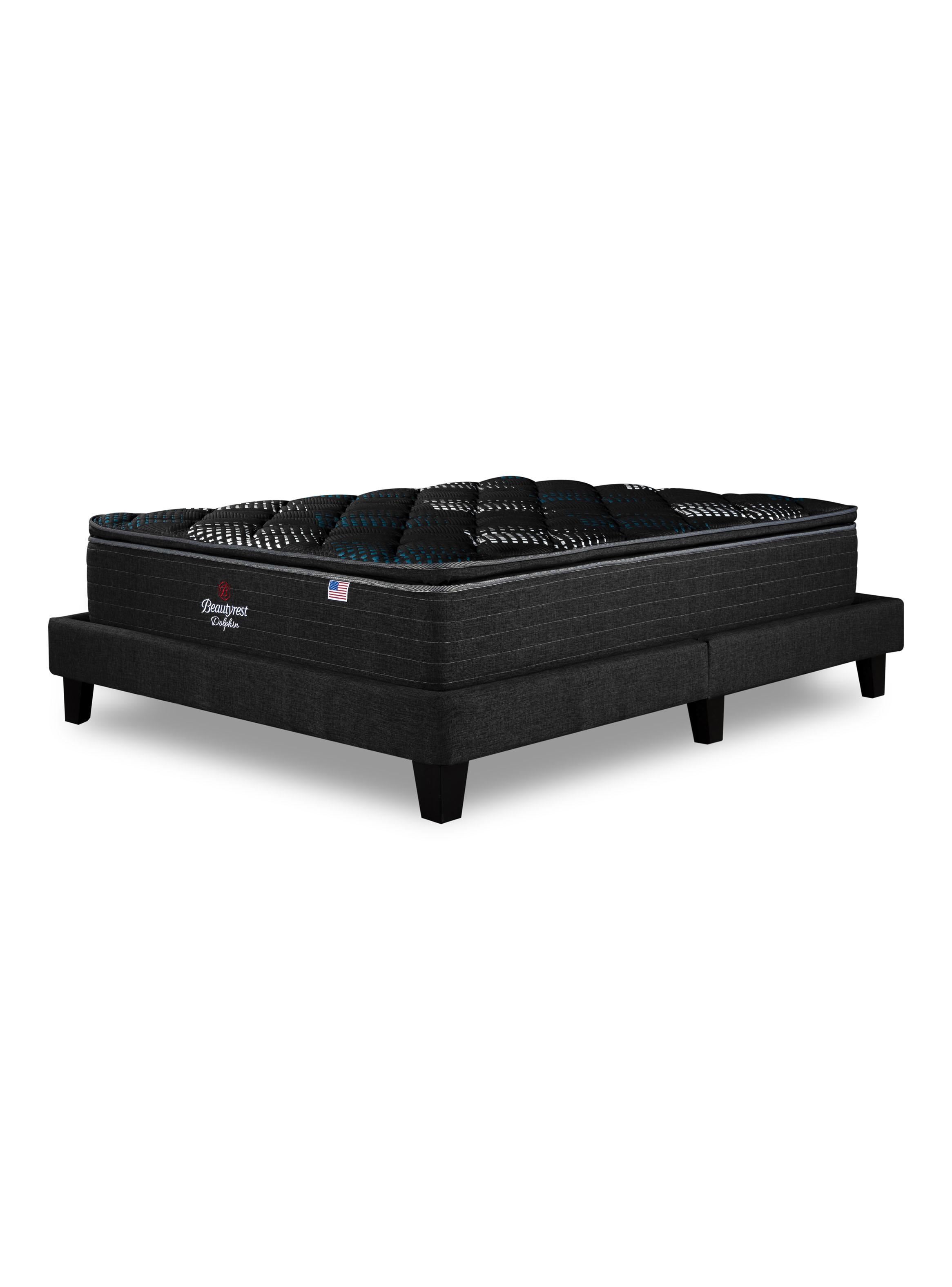 Cama Europea LowNest Dolphin Base Dividida 2 Plazas + Respaldo Tignes Margo-2