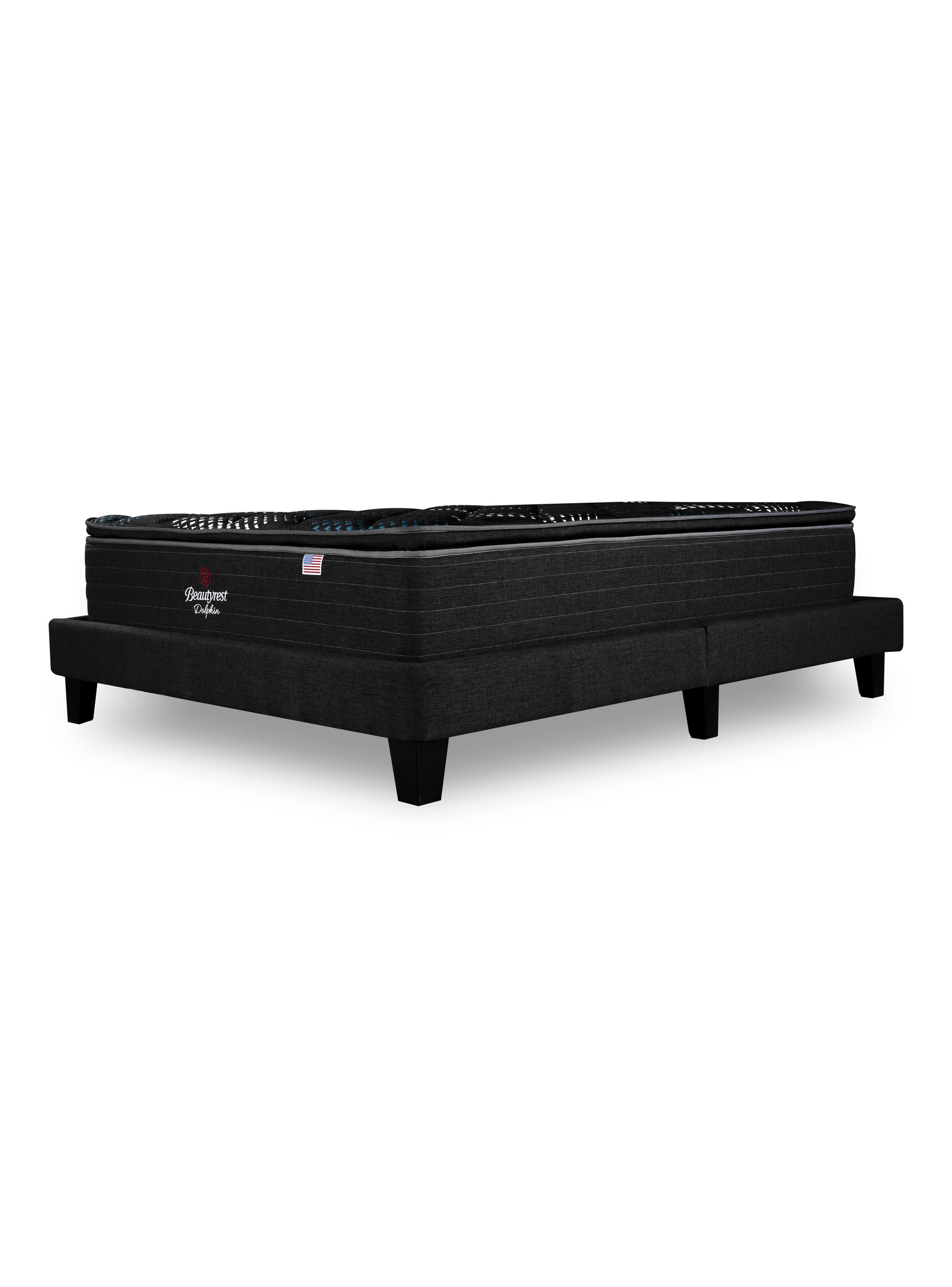 Cama Europea LowNest Dolphin Base Dividida 2 Plazas + Respaldo Tibet Margo-2