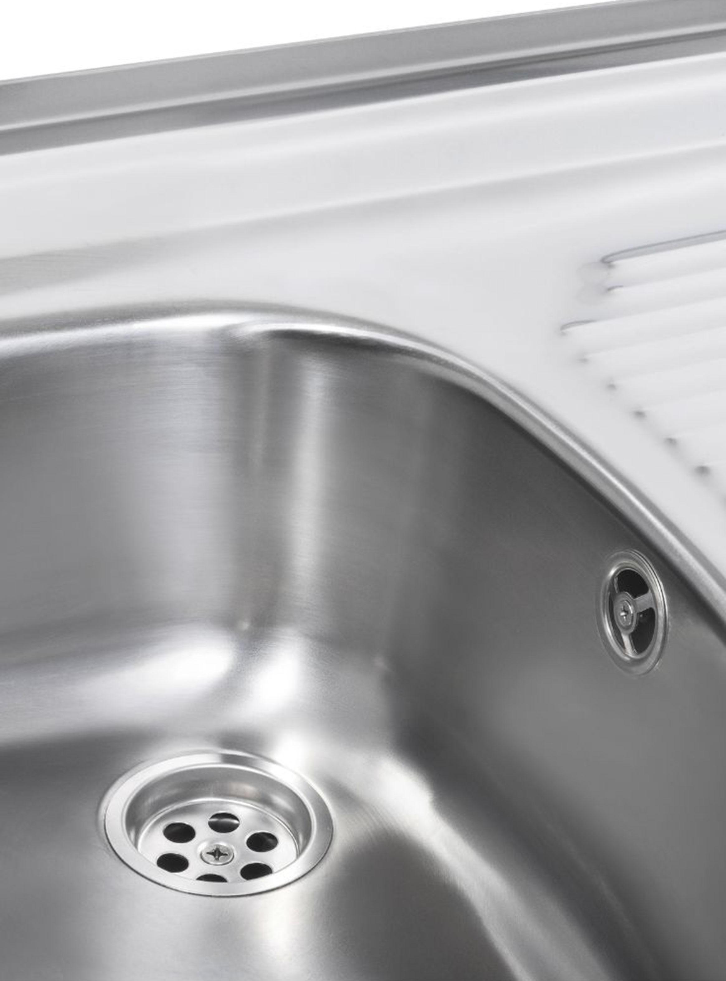Lavaplatos Inoxidable Sobreponer 80.50 1C 1E Der Monoblock 1o-3