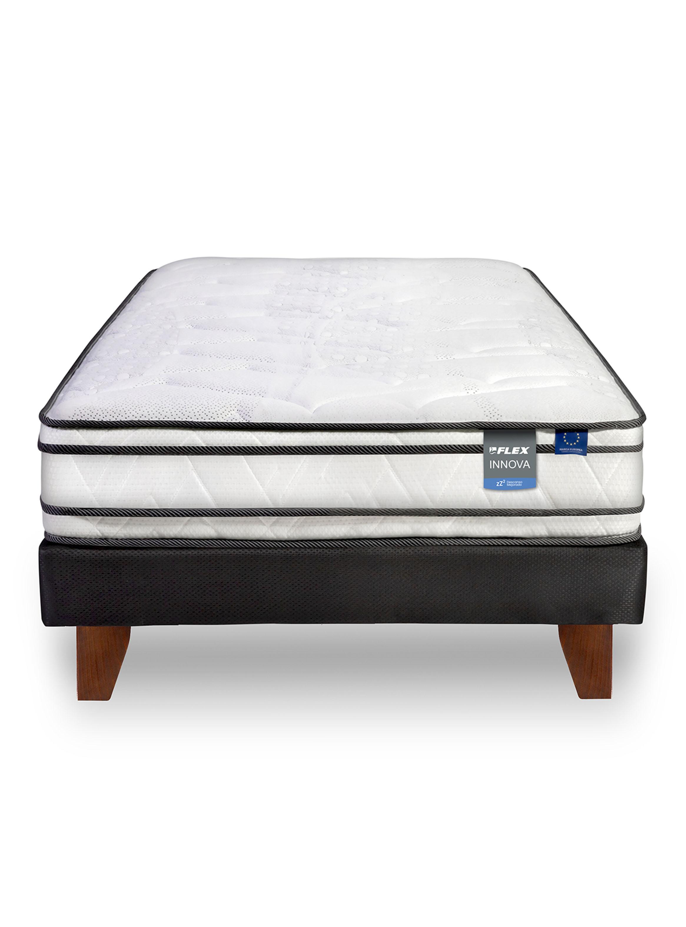 Cama Europea Innova 1.5 Plazas Chocolate-2