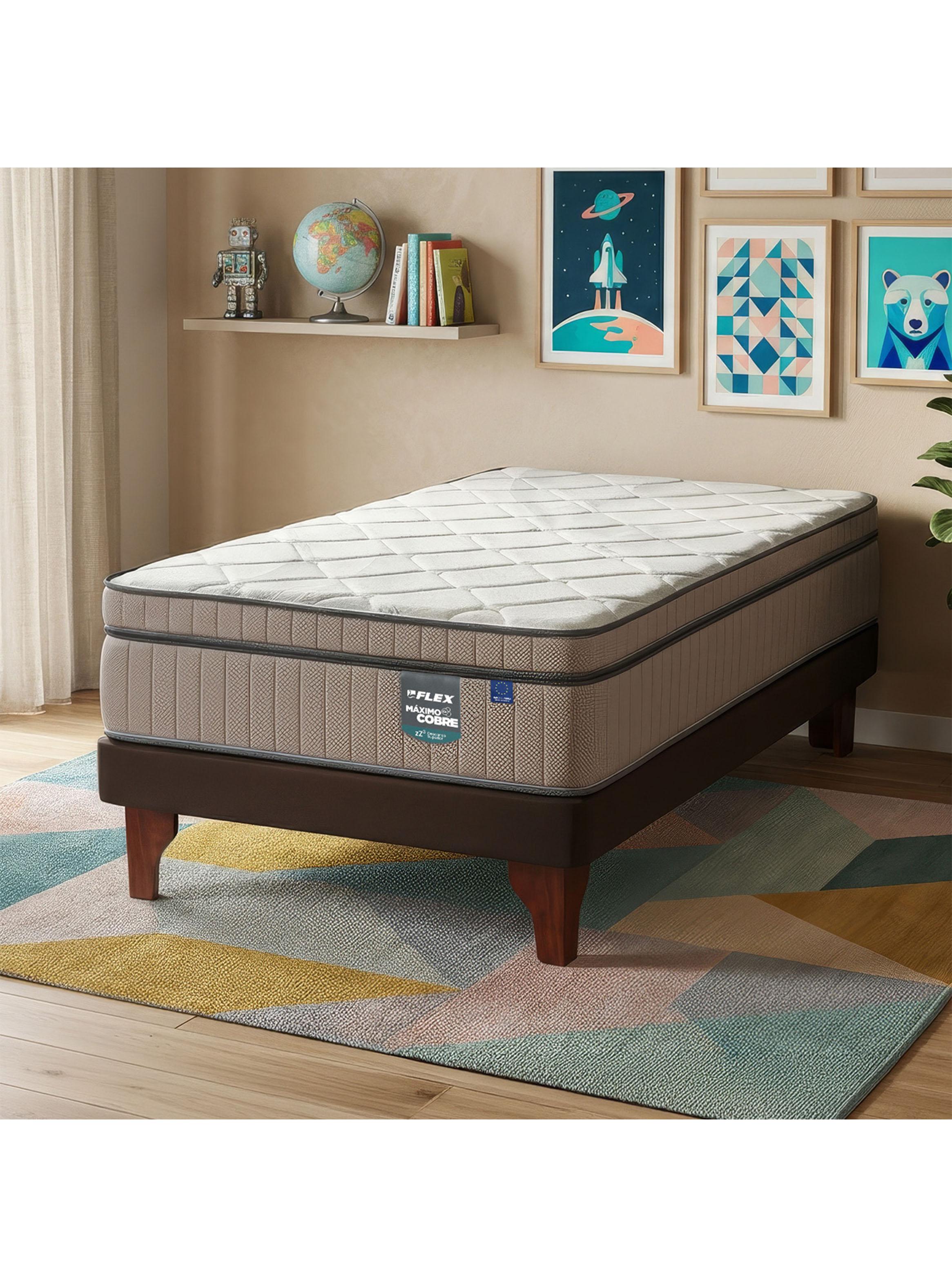 Cama Europea Máximo Cobre 1.5 Plazas-5