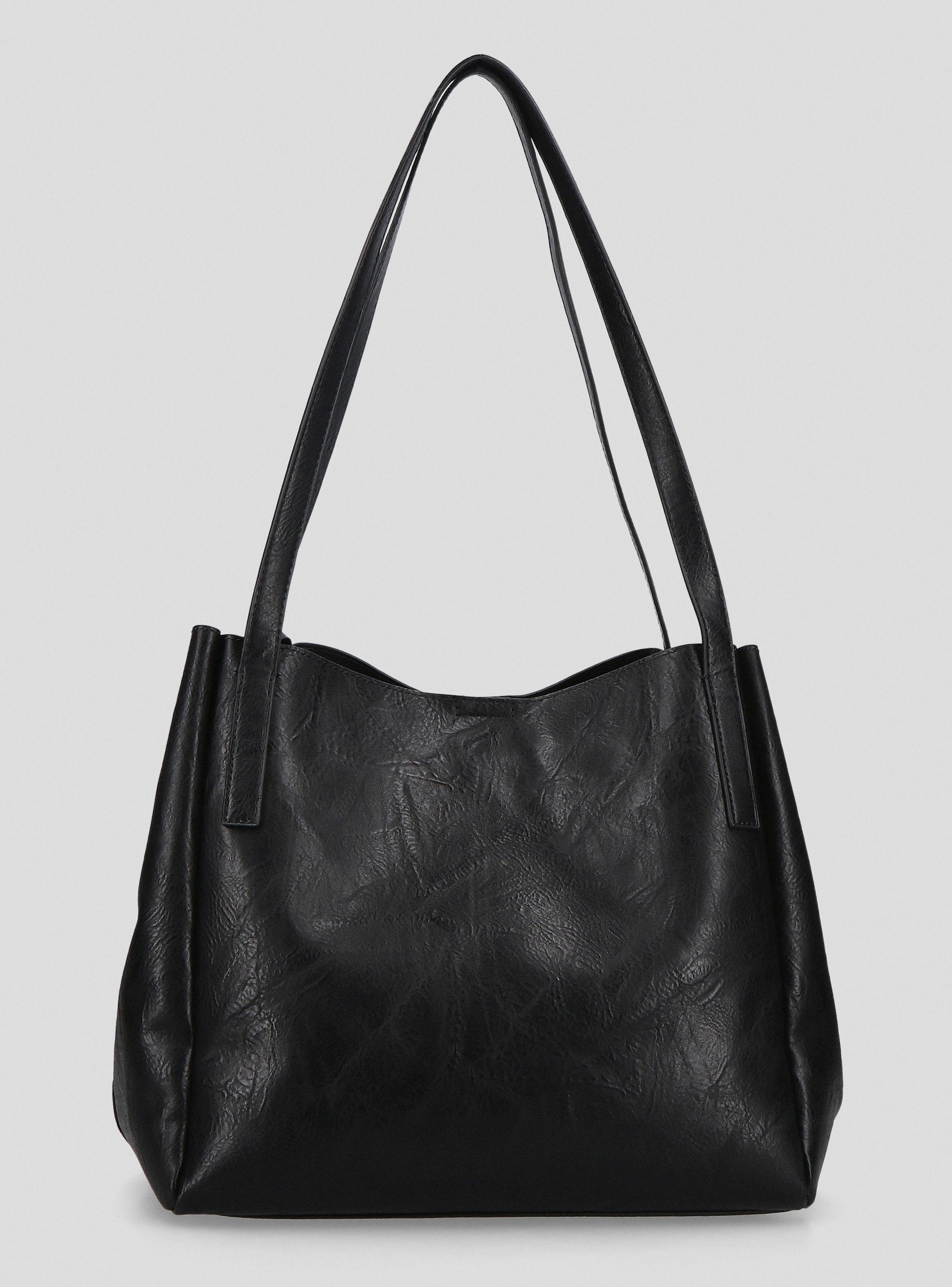 Cartera Ecocuero Lisa con Bolsillo Cierre-2