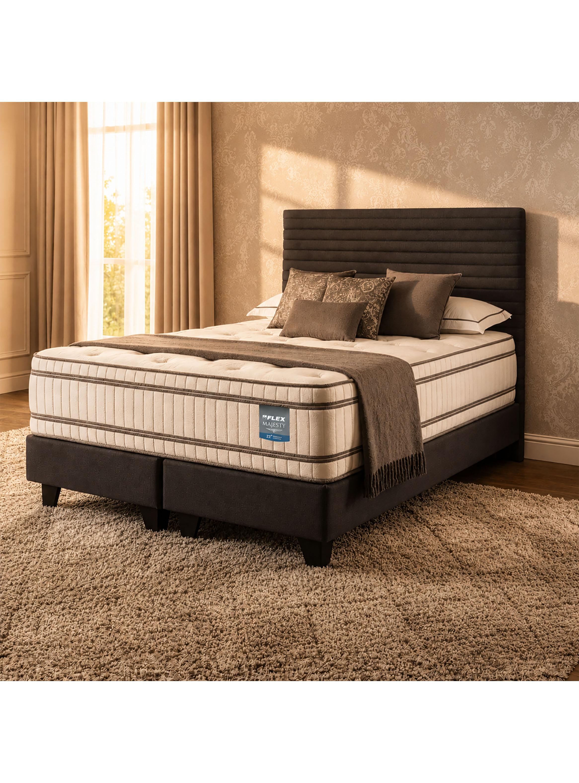 Cama Europea Majesty King + Respaldo Modern-5