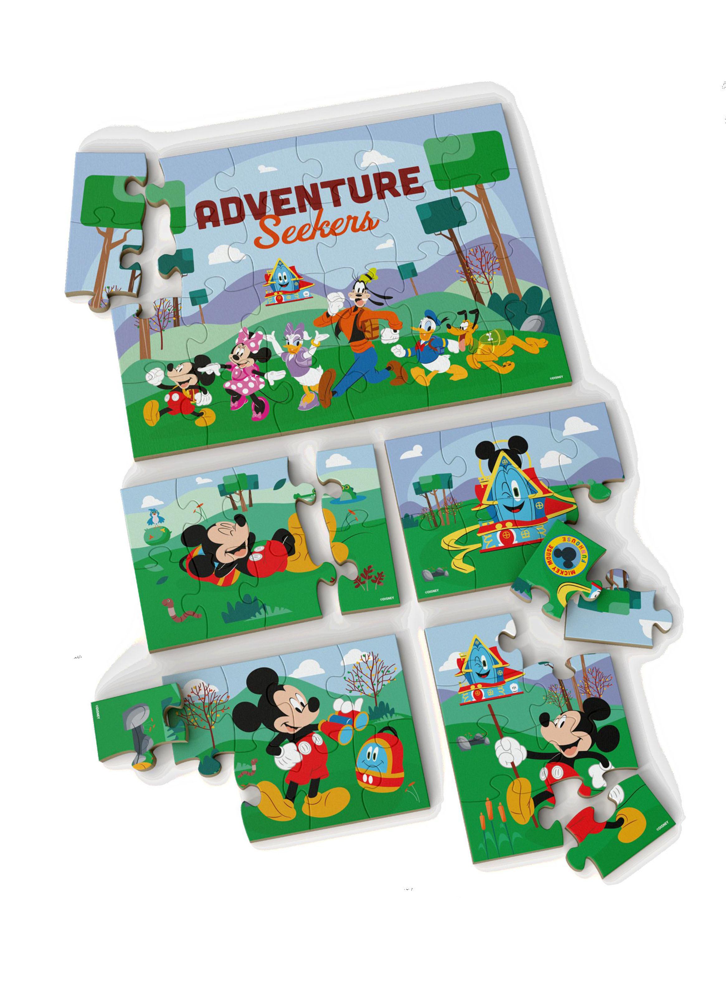 5 Rompecabezas de Madera Mickey-2