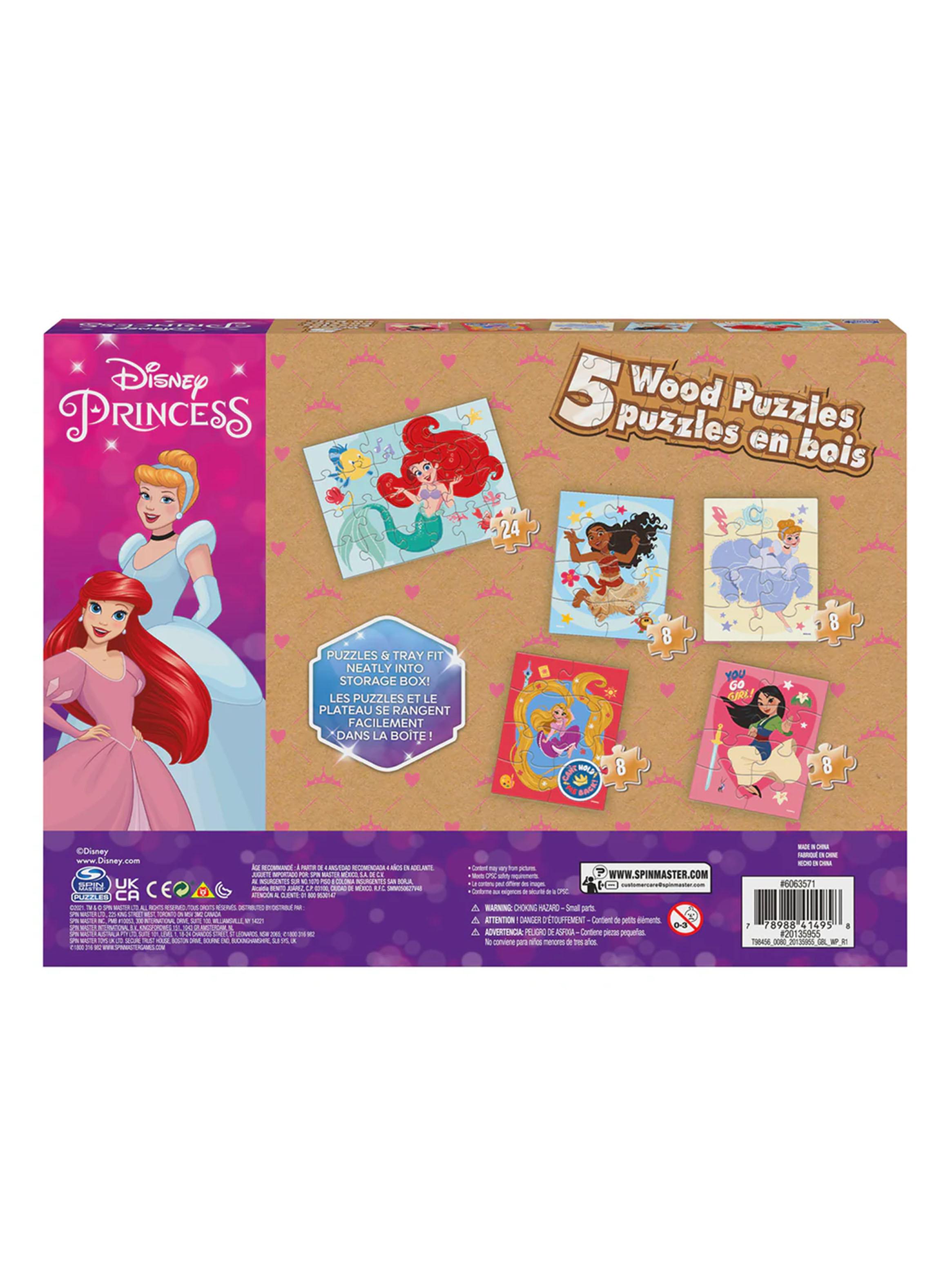 5 Rompecabezas de Madera Princesa-3