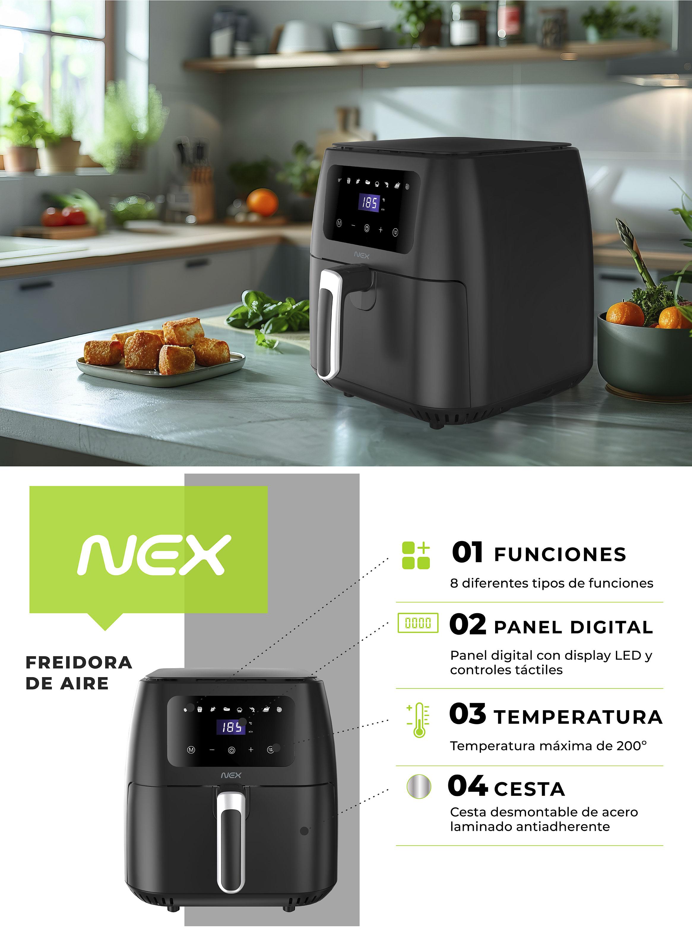 Freidora de Aire 8 Litros ARF-0823DIG-6