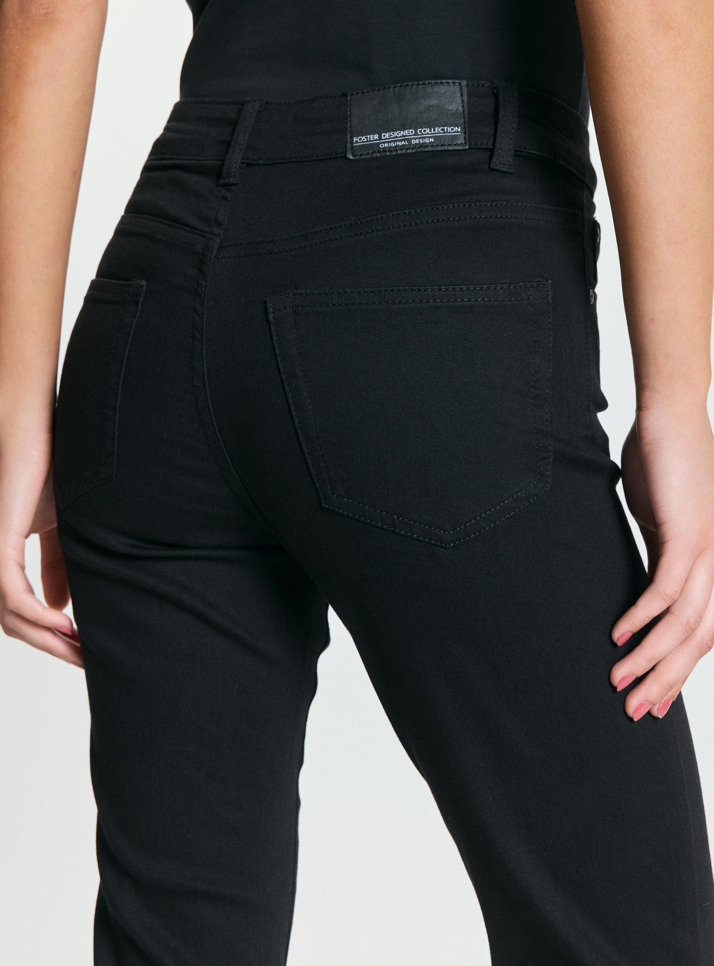 Jeans Básico 5 Bolsillos Flare Tiro Medio-3