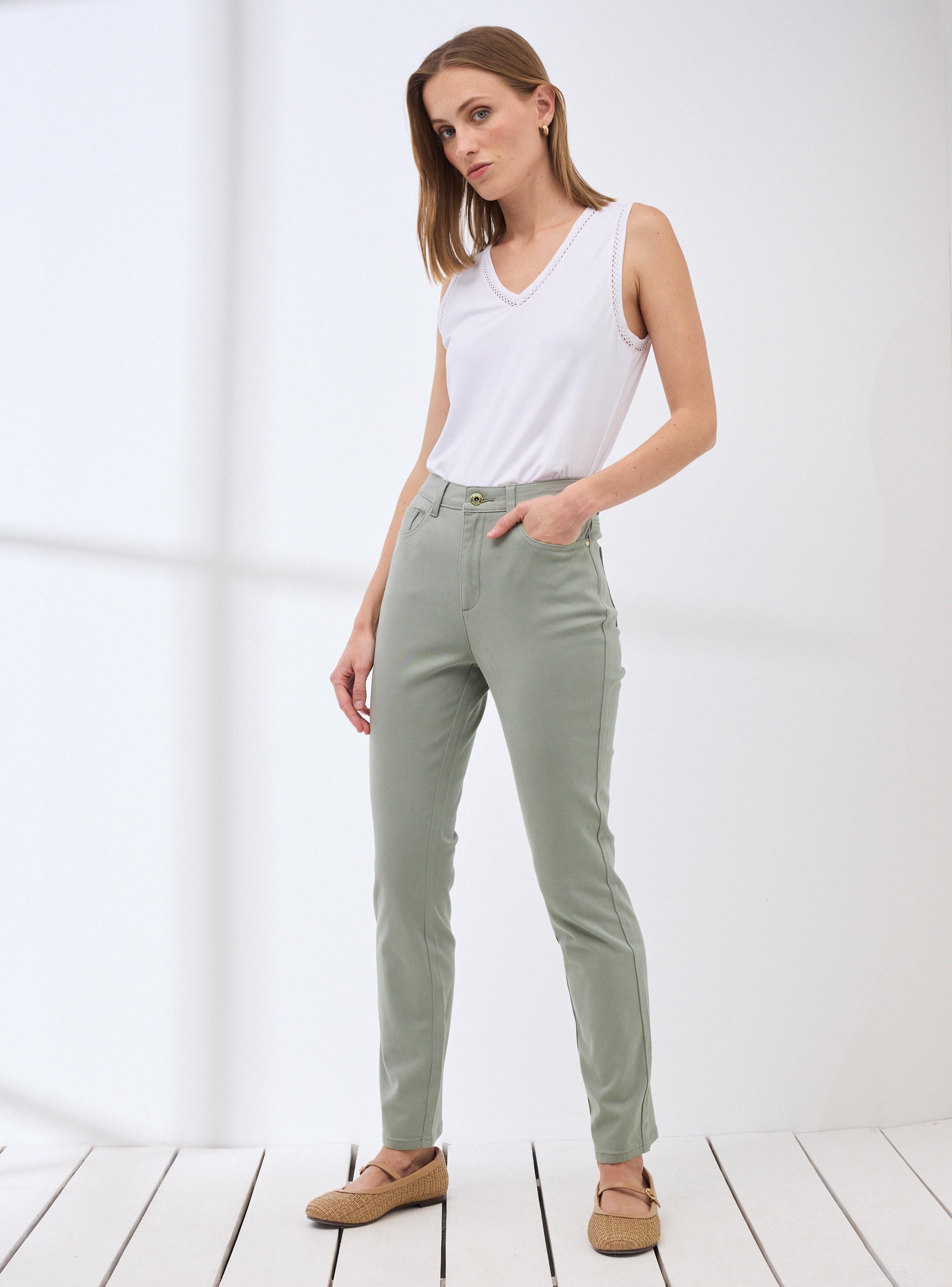 Pantalón Color Básico-4