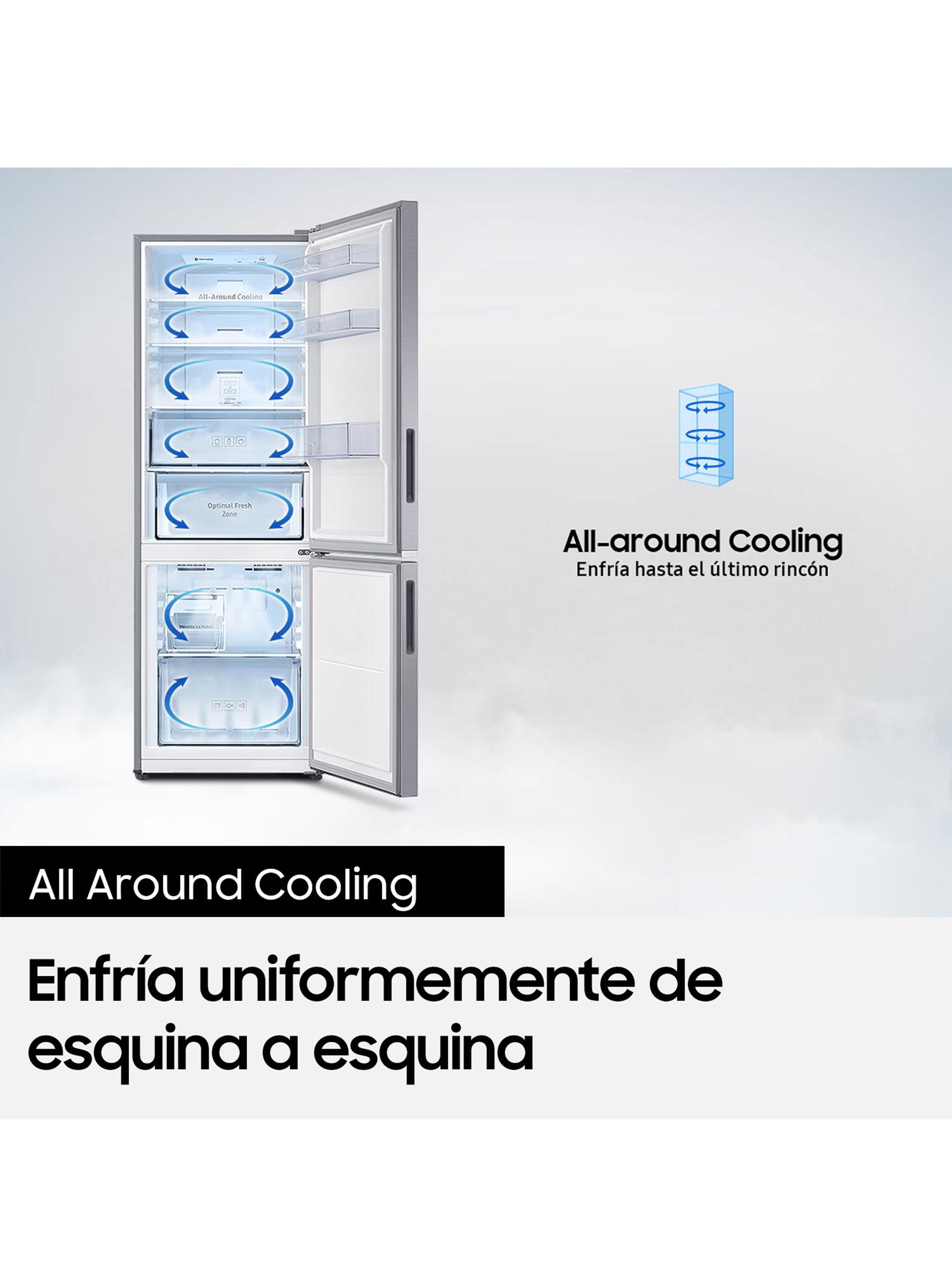 Refrigerador Bottom Freezer Mount No Frost 310 Litros RB30N4020S8/ZS All Around Cooling-4