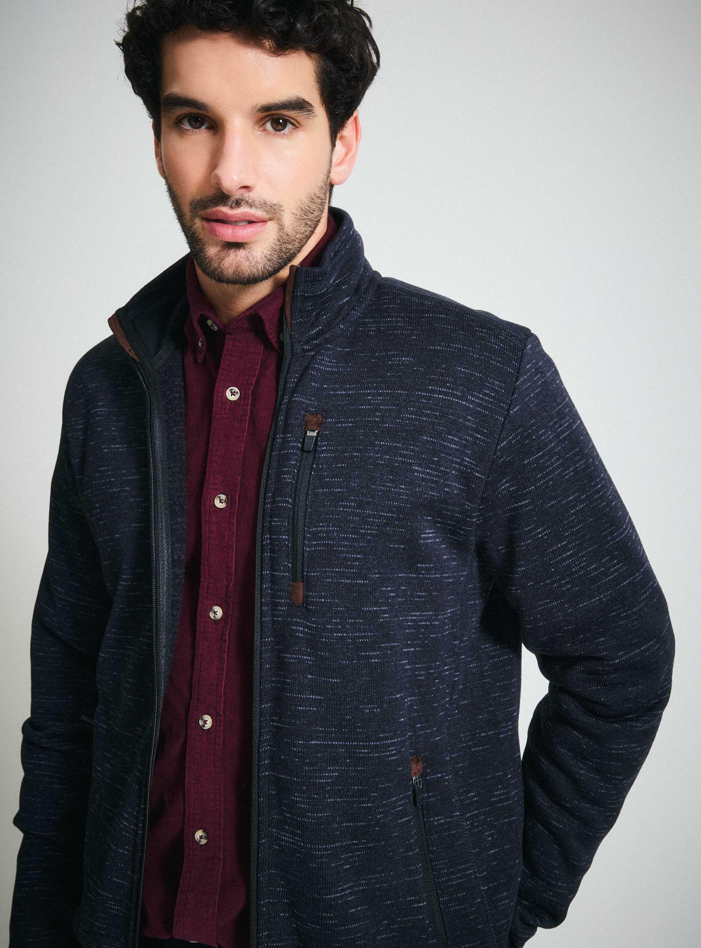 Polar Full Zipper Detalles Suede-2